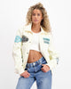 DESERT RACE VARSITY JACKET | Beige