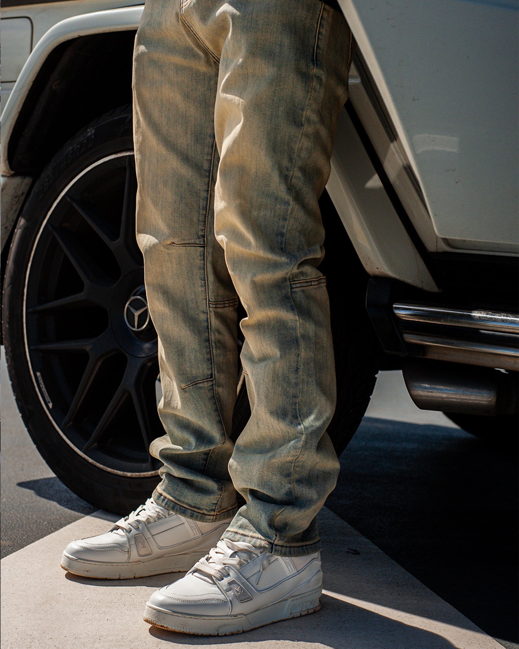 DESERT WASH DENIM | Blau