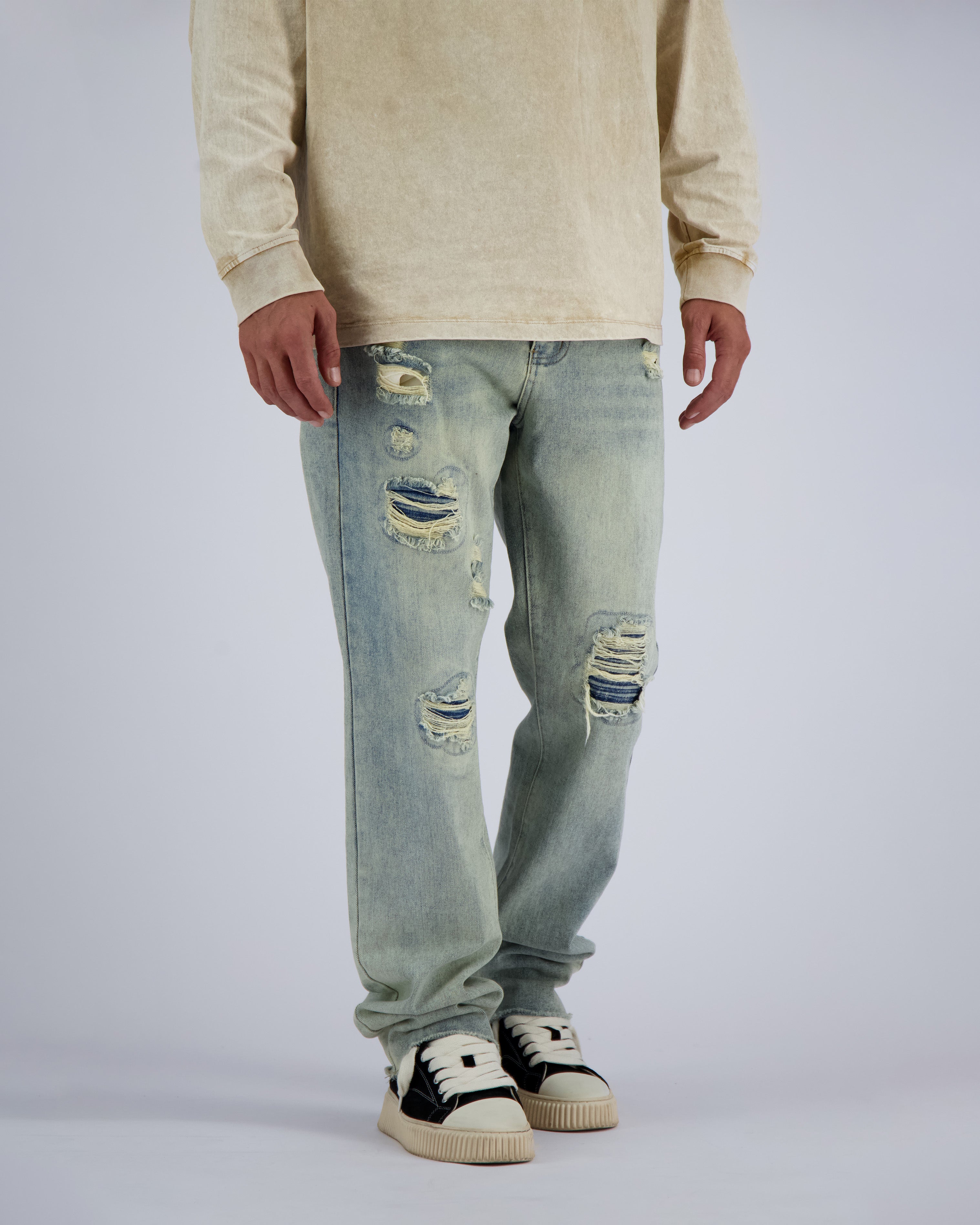 DISTRESSED DENIM | Blue