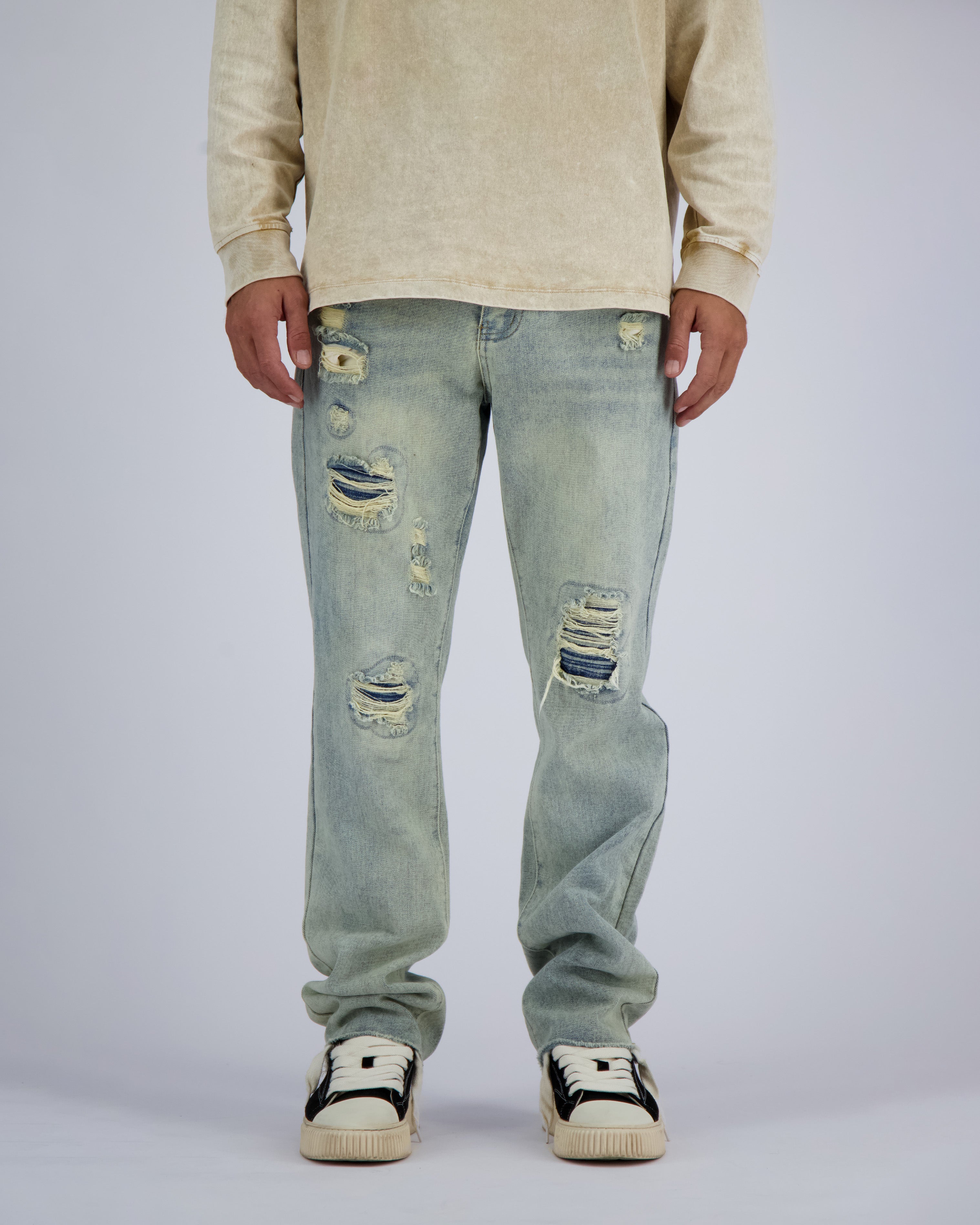 DISTRESSED DENIM | Blue
