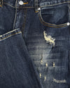 FADED SLIM DENIM | Dark Blue