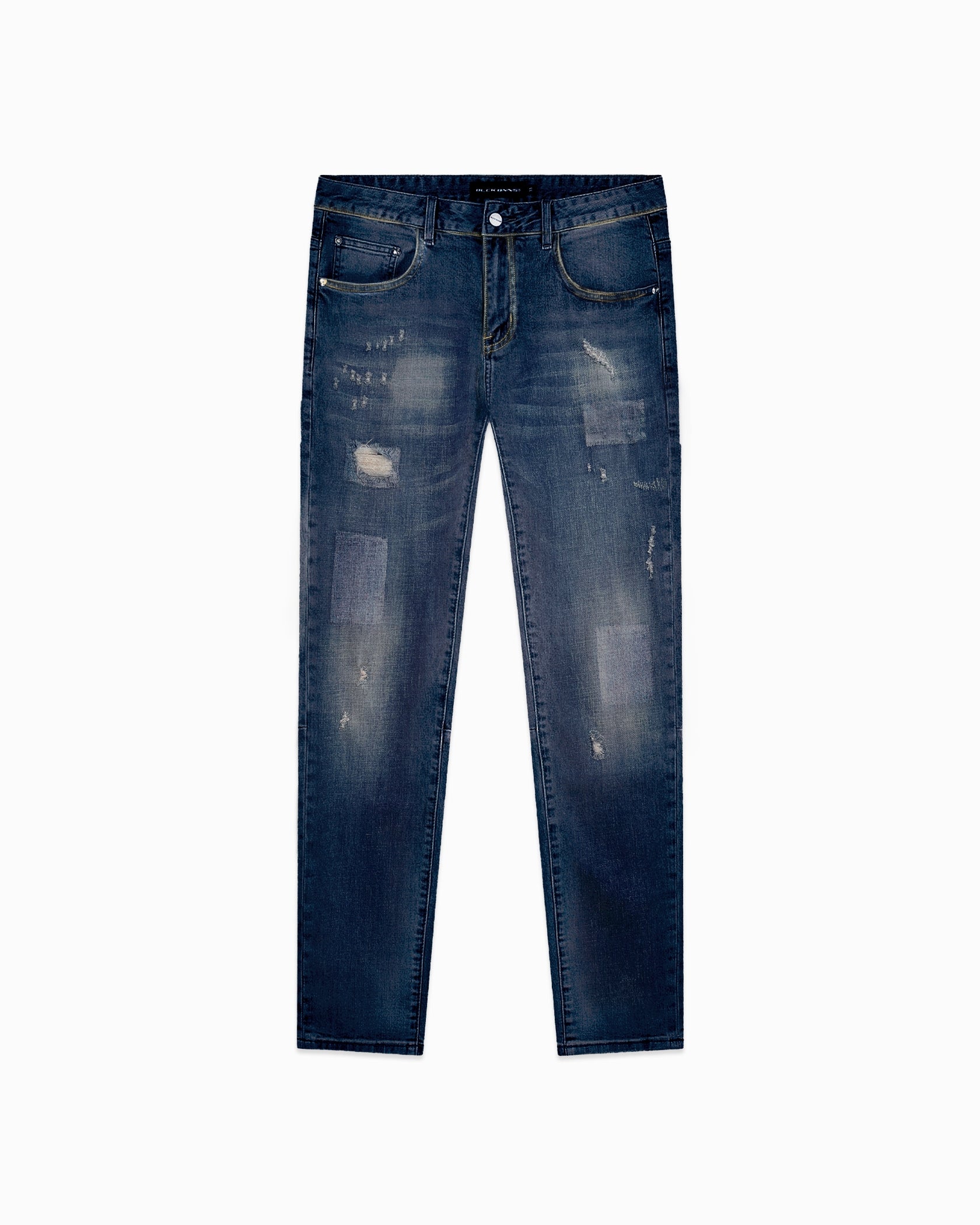 FADED SLIM DENIM | Dark Blue