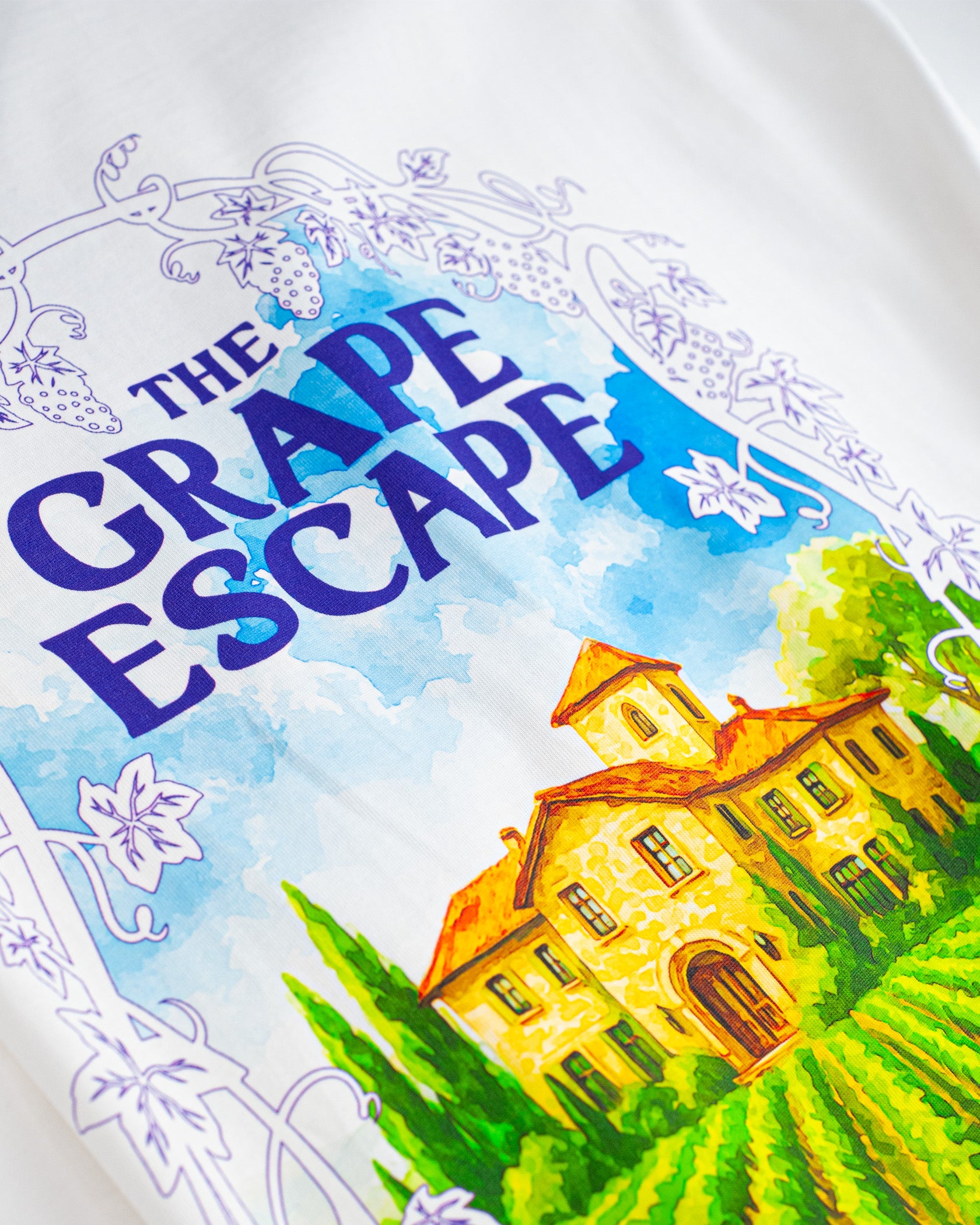 GRAPE ESCAPE TEE | White
