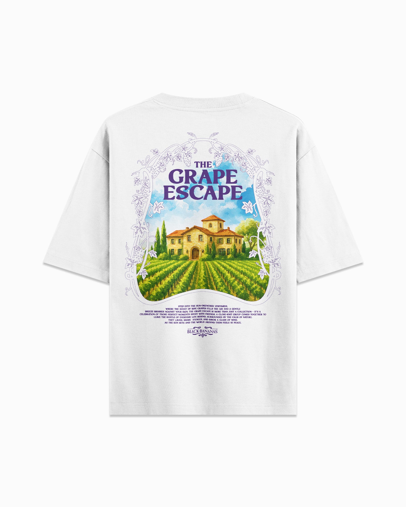 Camiseta  GRAPE ESCAPE Camiseta  Blanca