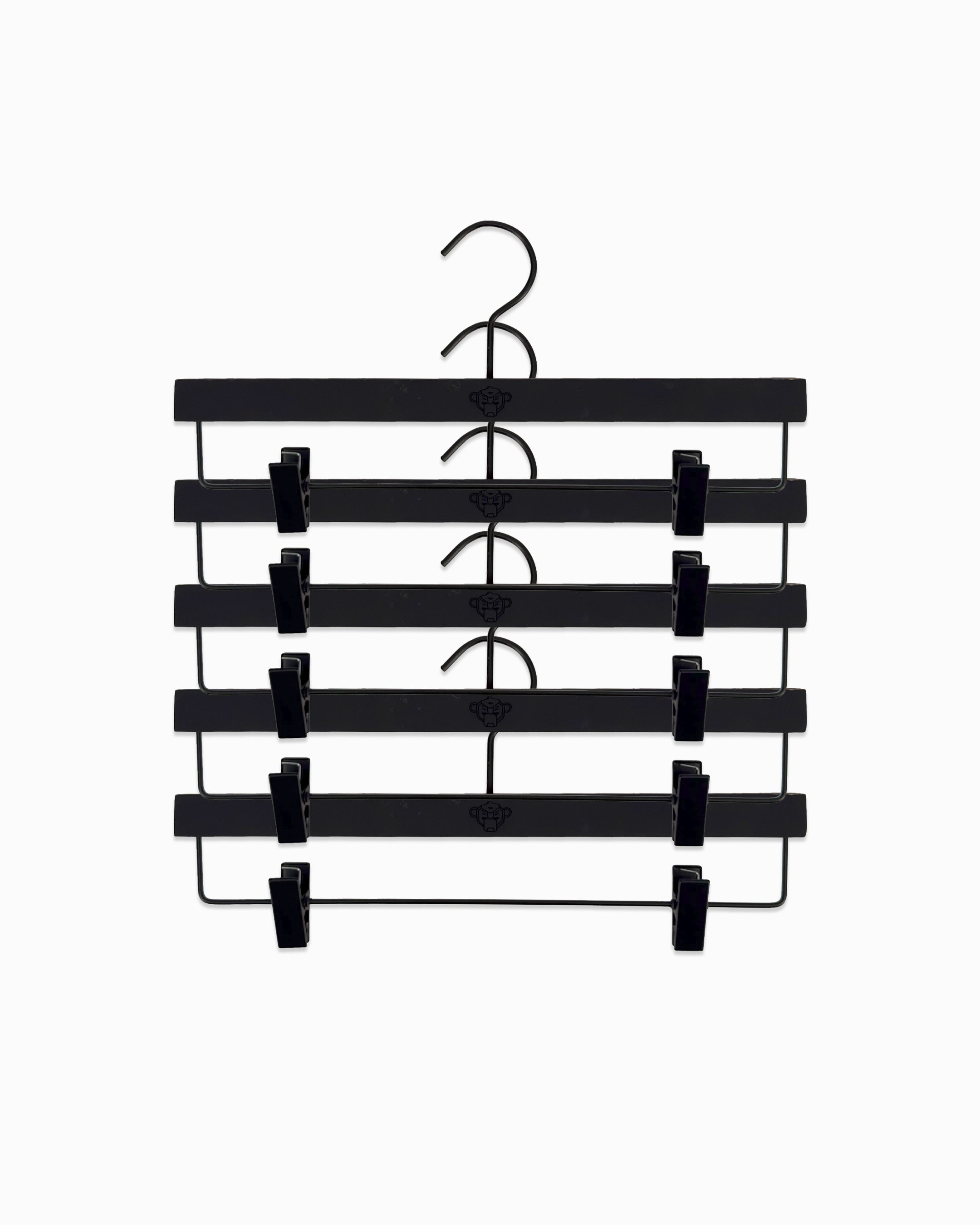 Lote de 5 perchas para ropa de abajo | Negro