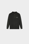 HEAVY KNIT HALF ZIP | Black