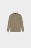 HEAVY KNIT HALF ZIP | Sand