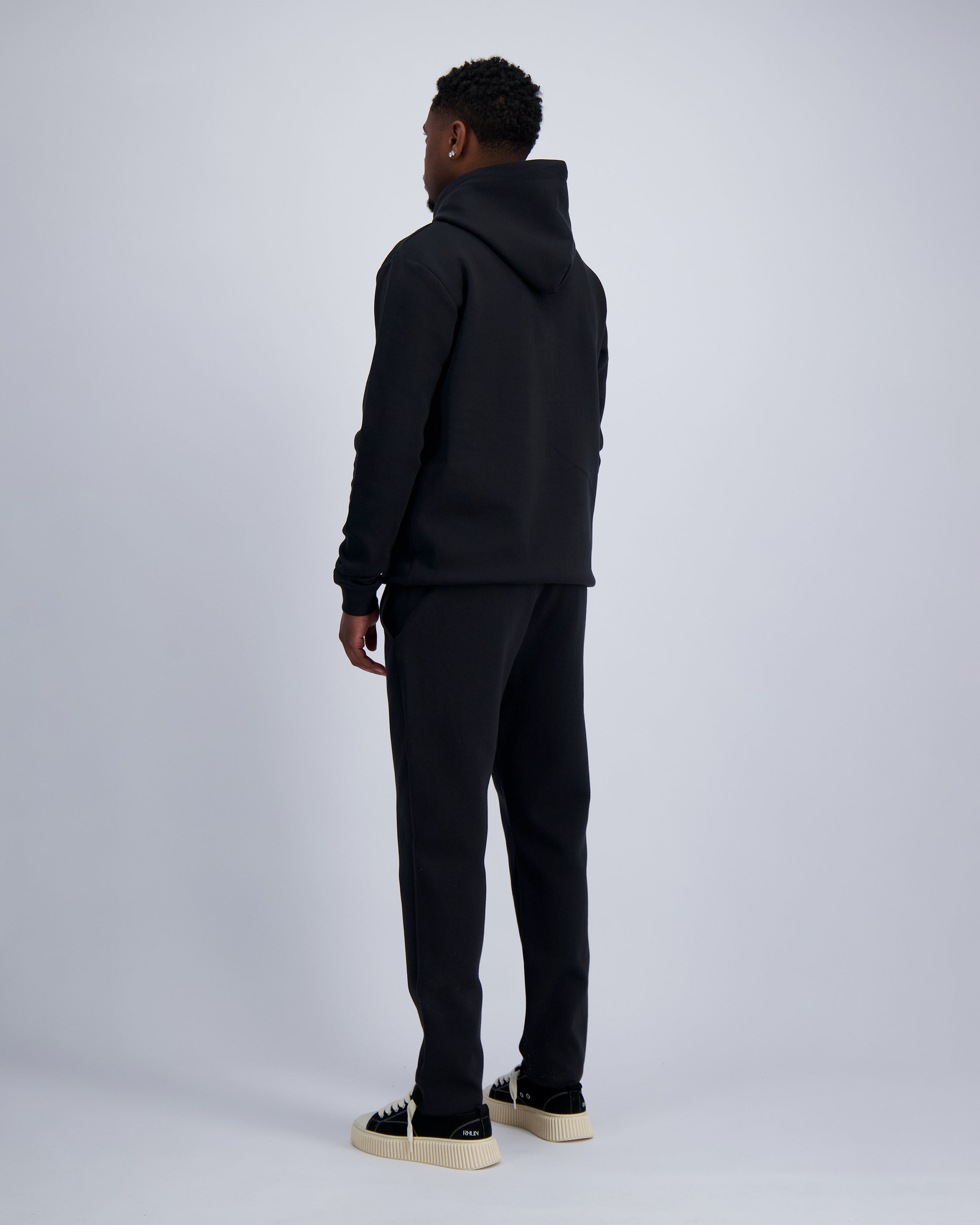 HOODED FLEX SUIT | Brown