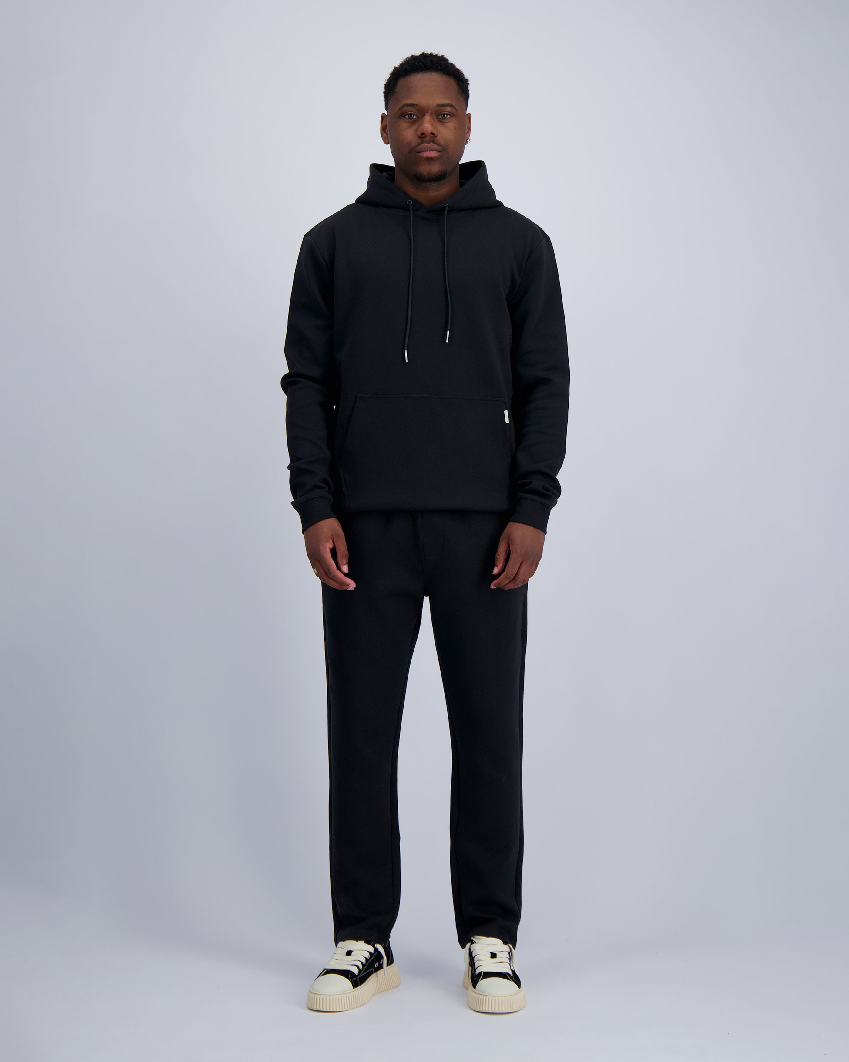 HOODED FLEX SUIT | Black