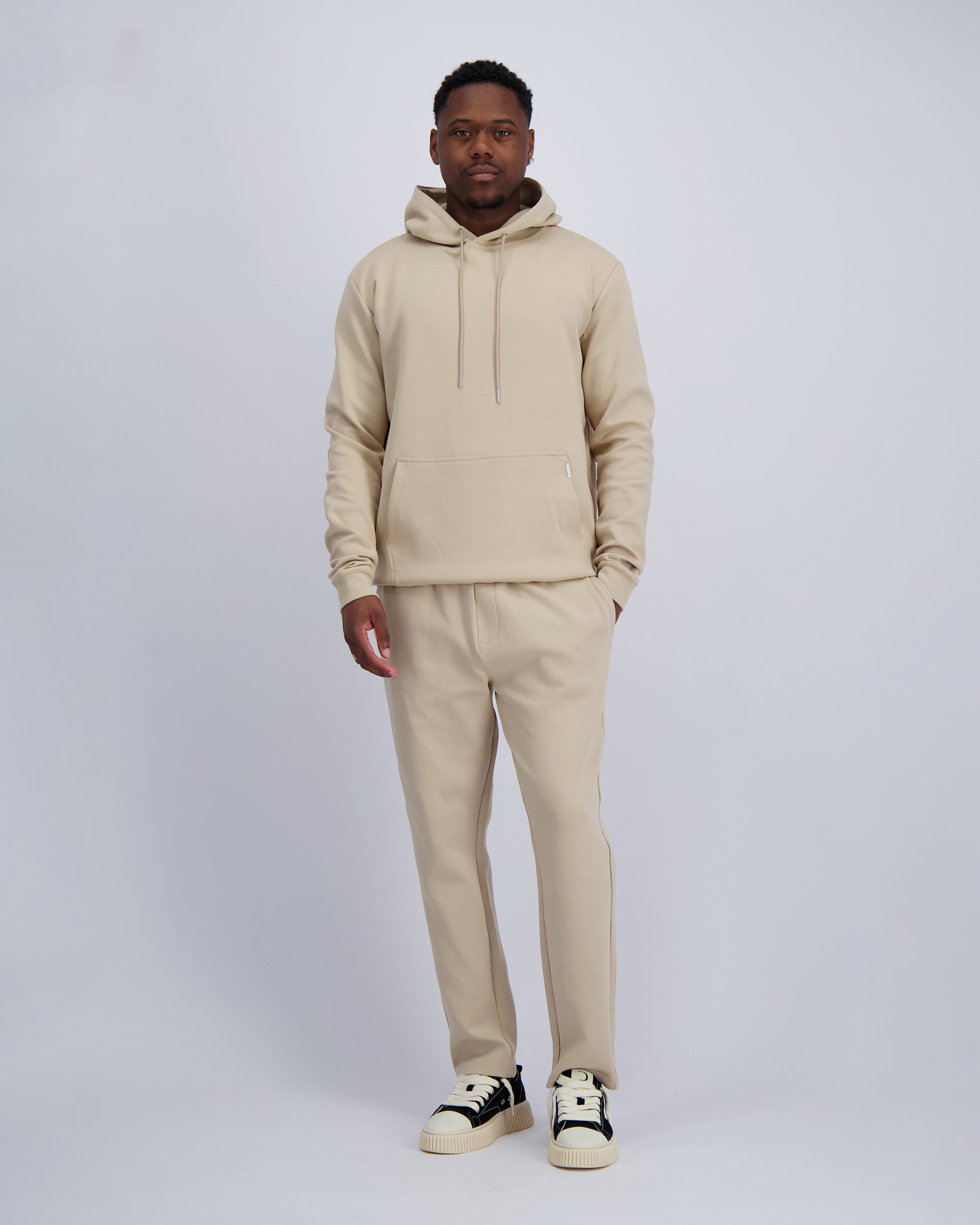 HOODED FLEX SUIT | Sand