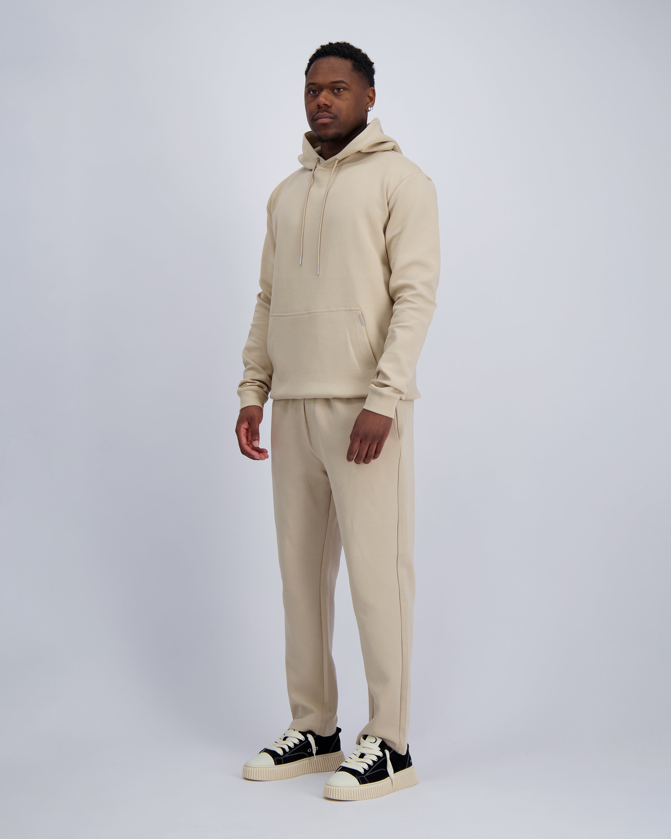 HOODED FLEX SUIT | Sand
