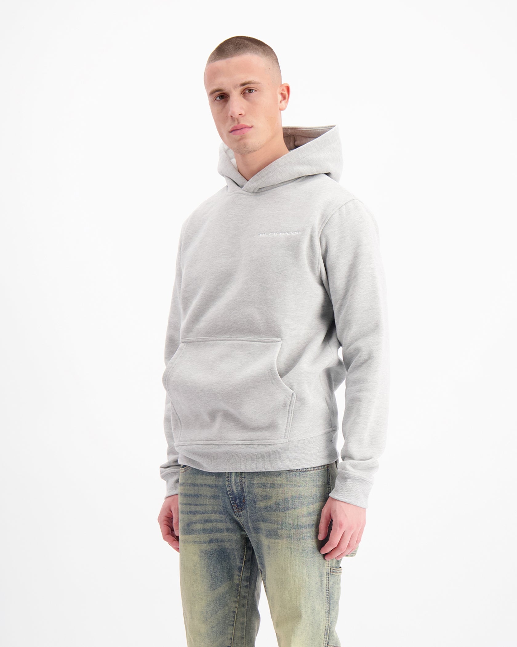 INITIAL HOODIE V2 | Melange Grey