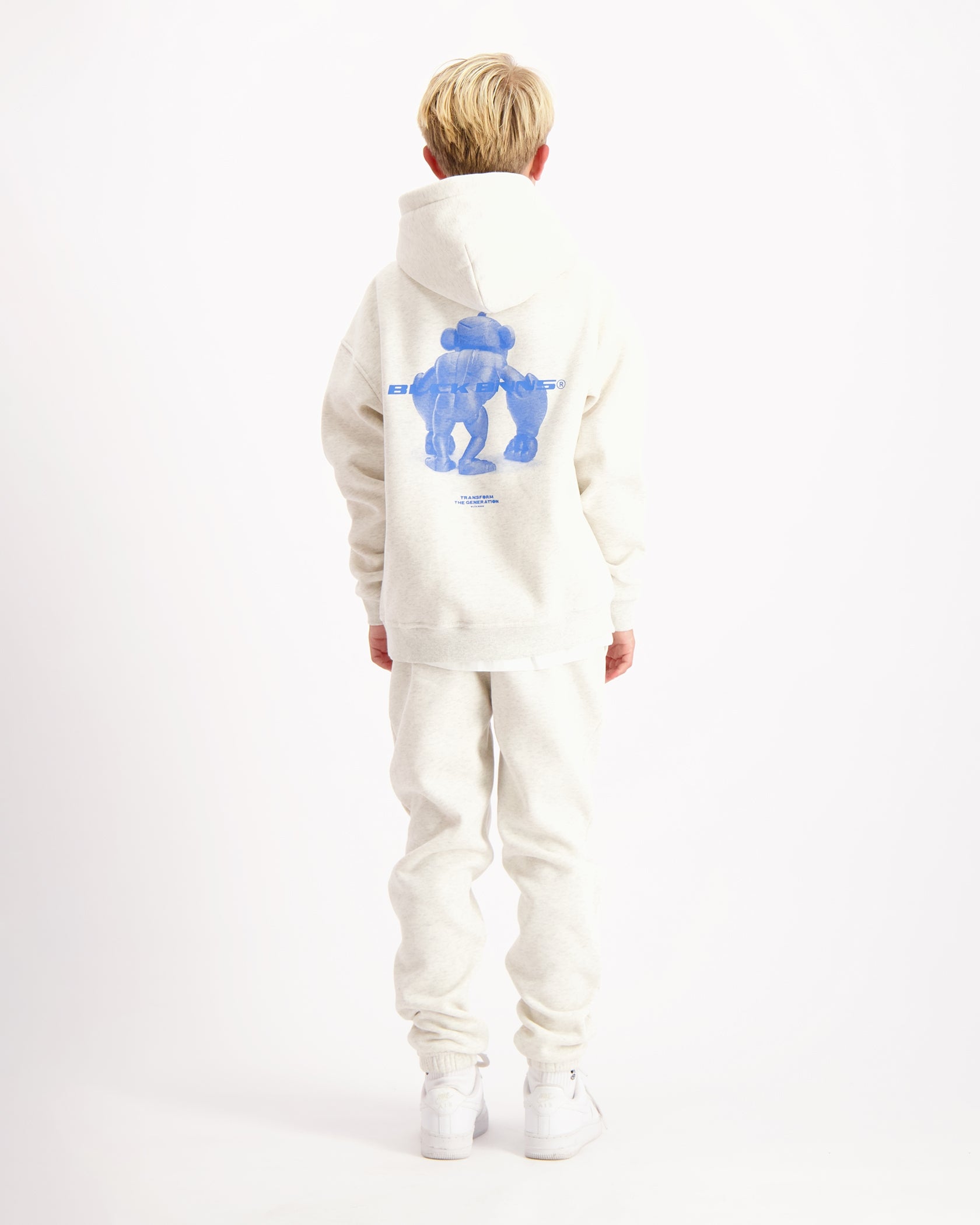 KIDS 3D XRAY SWEATSUIT | Melange Grey