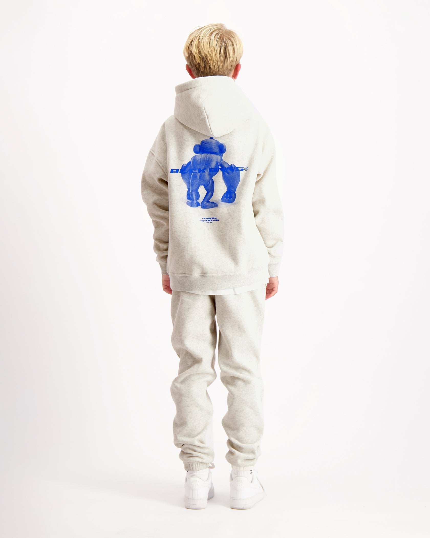 KIDS 3D XRAY SWEATSUIT | Melange Grey