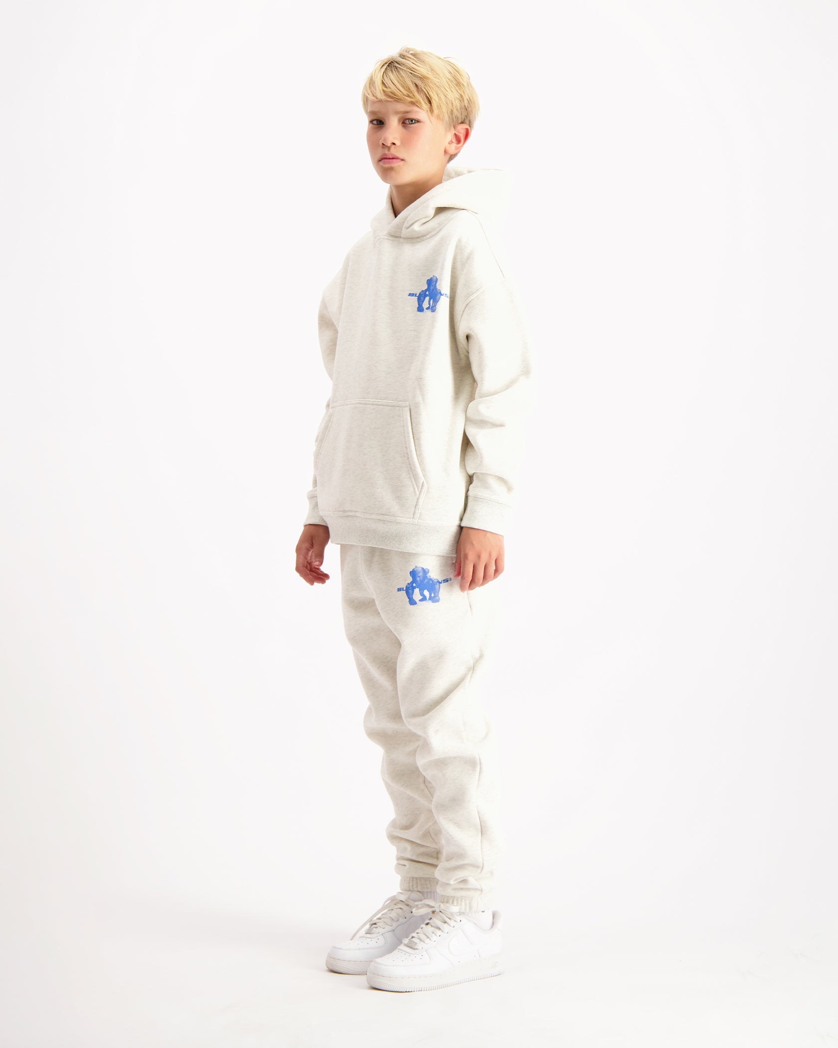 KIDS 3D XRAY SWEATSUIT | Melange Grey