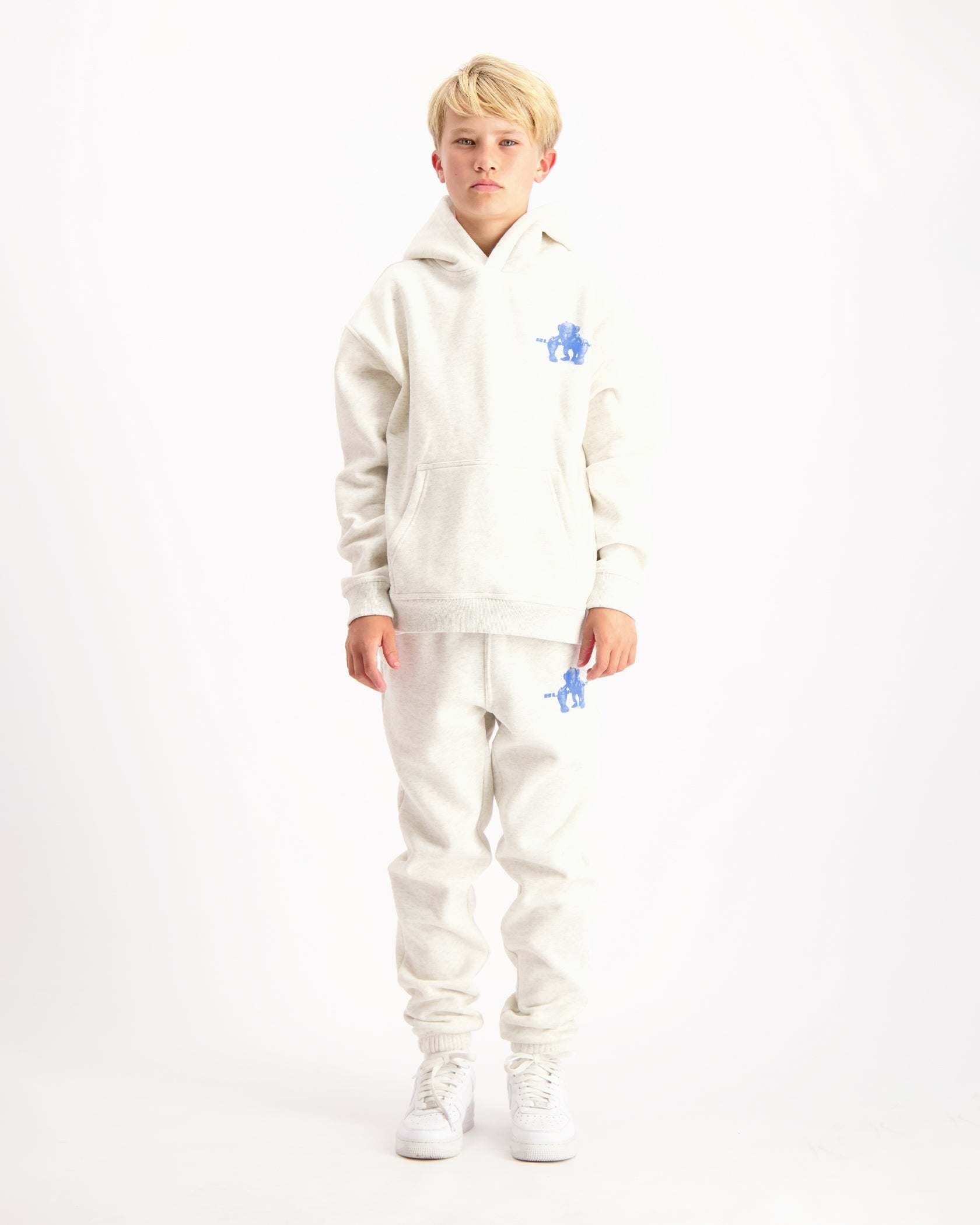 KIDS 3D XRAY SWEATSUIT | Melange Grey