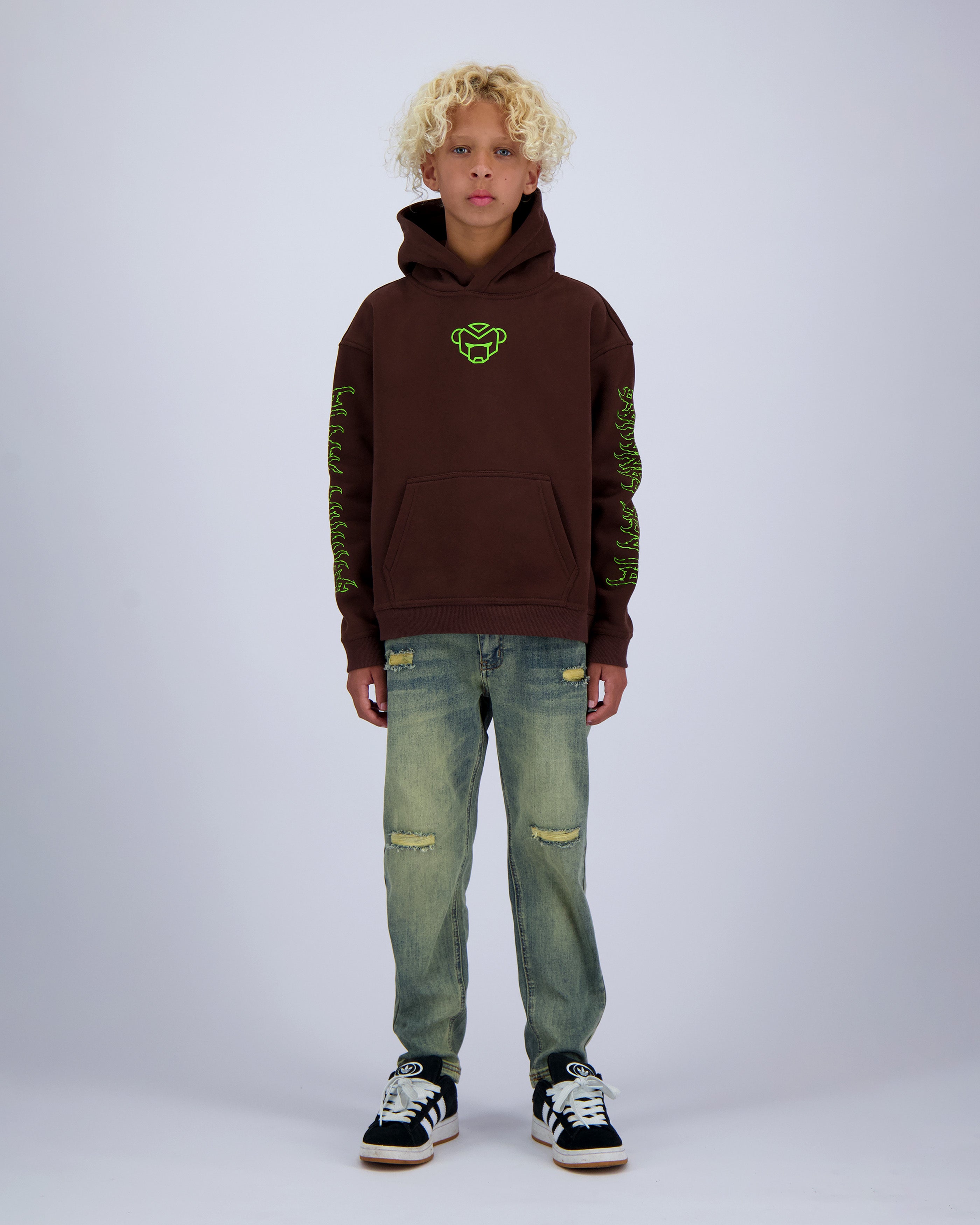 KIDS BMX HOODIE | Brown