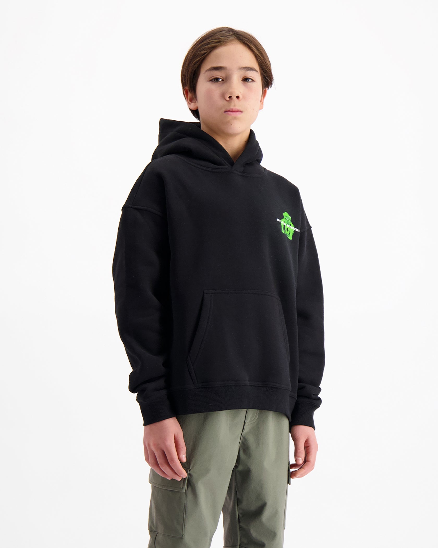 KIDS ACTION FIGURE HOODIE | Black