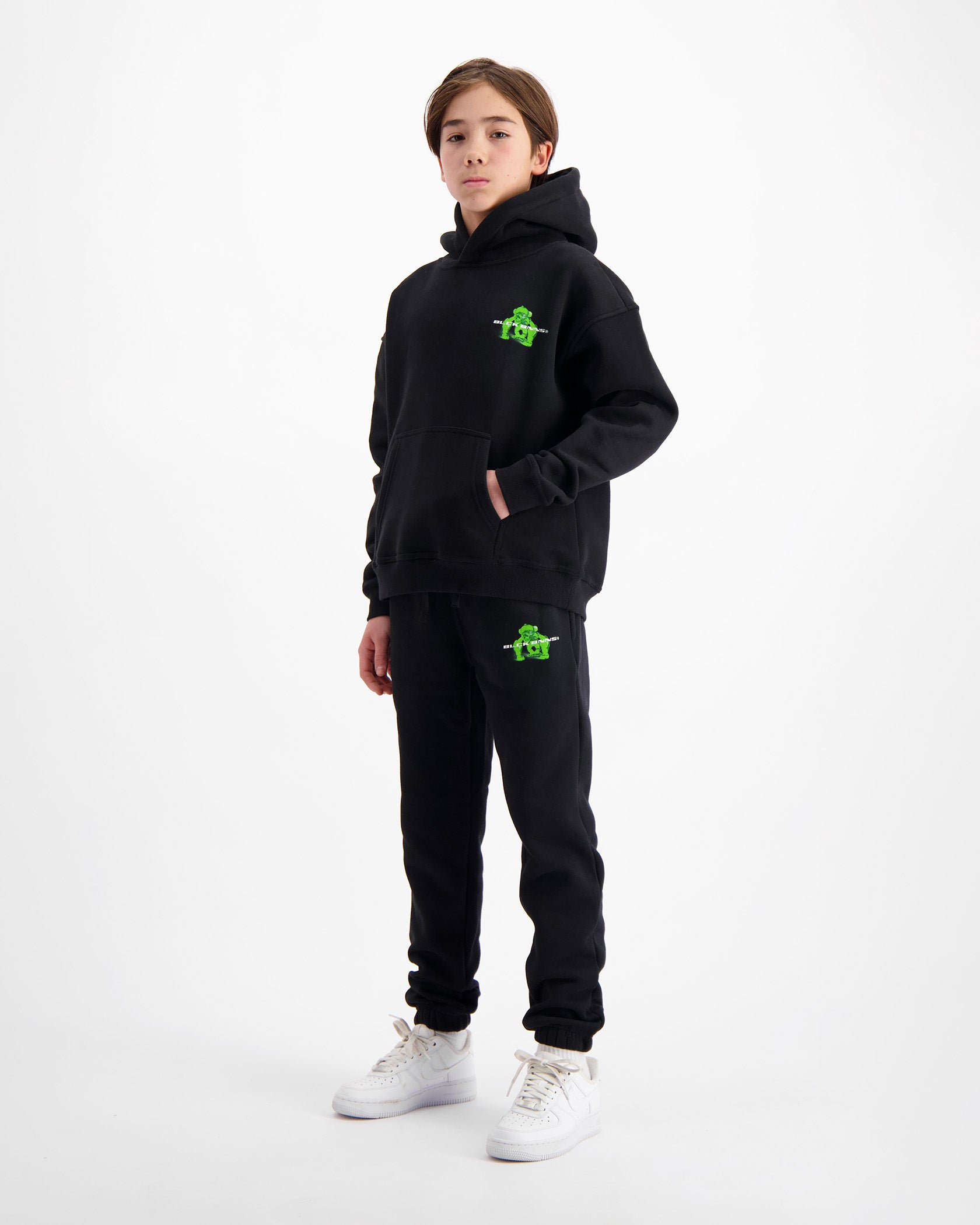 KIDS ACTION FIGURE SWEATSUIT | Black