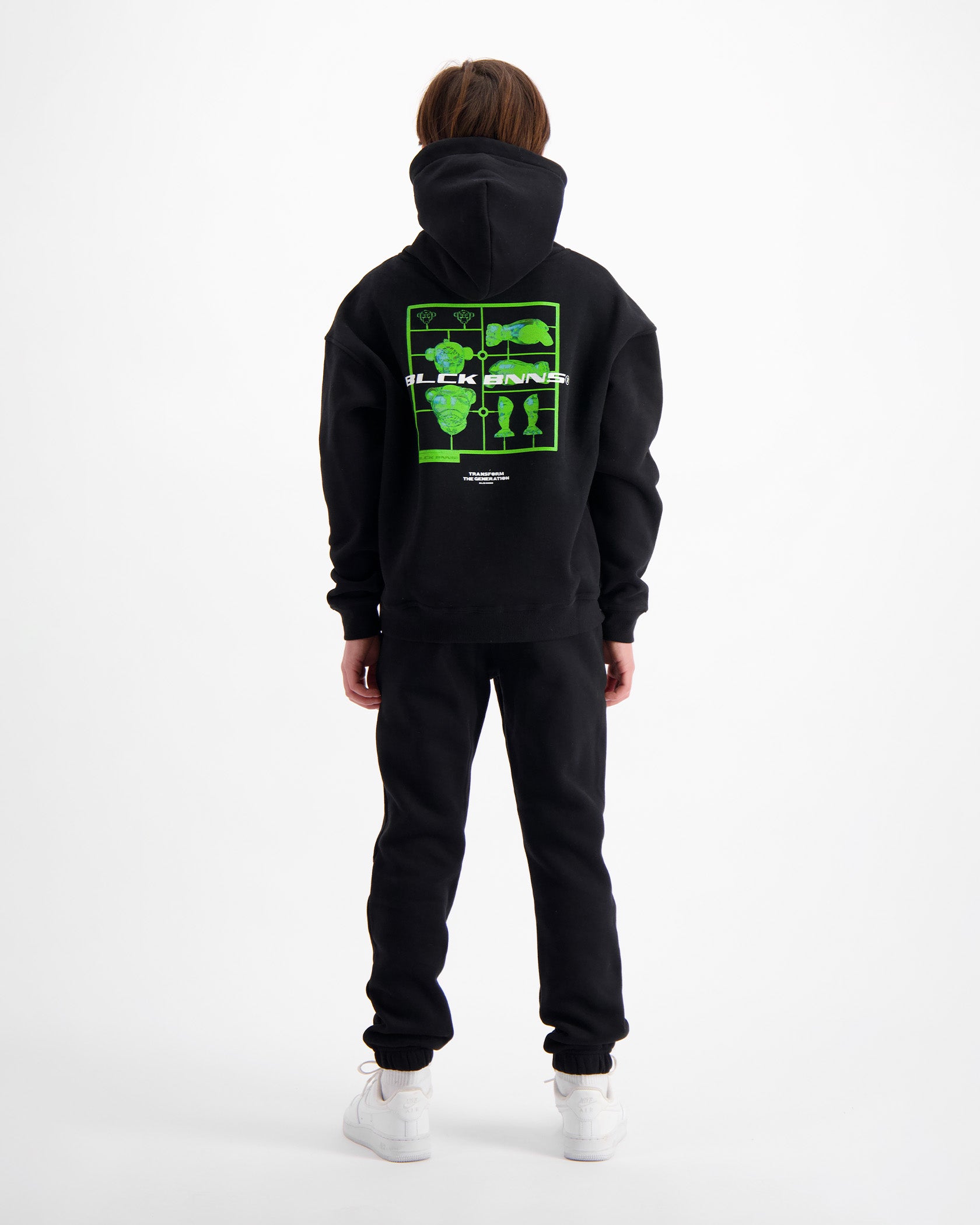 KIDS ACTION FIGURE HOODIE | Black