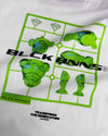 KIDS ACTION FIGURE LONGSLEEVE T-SHIRT | White