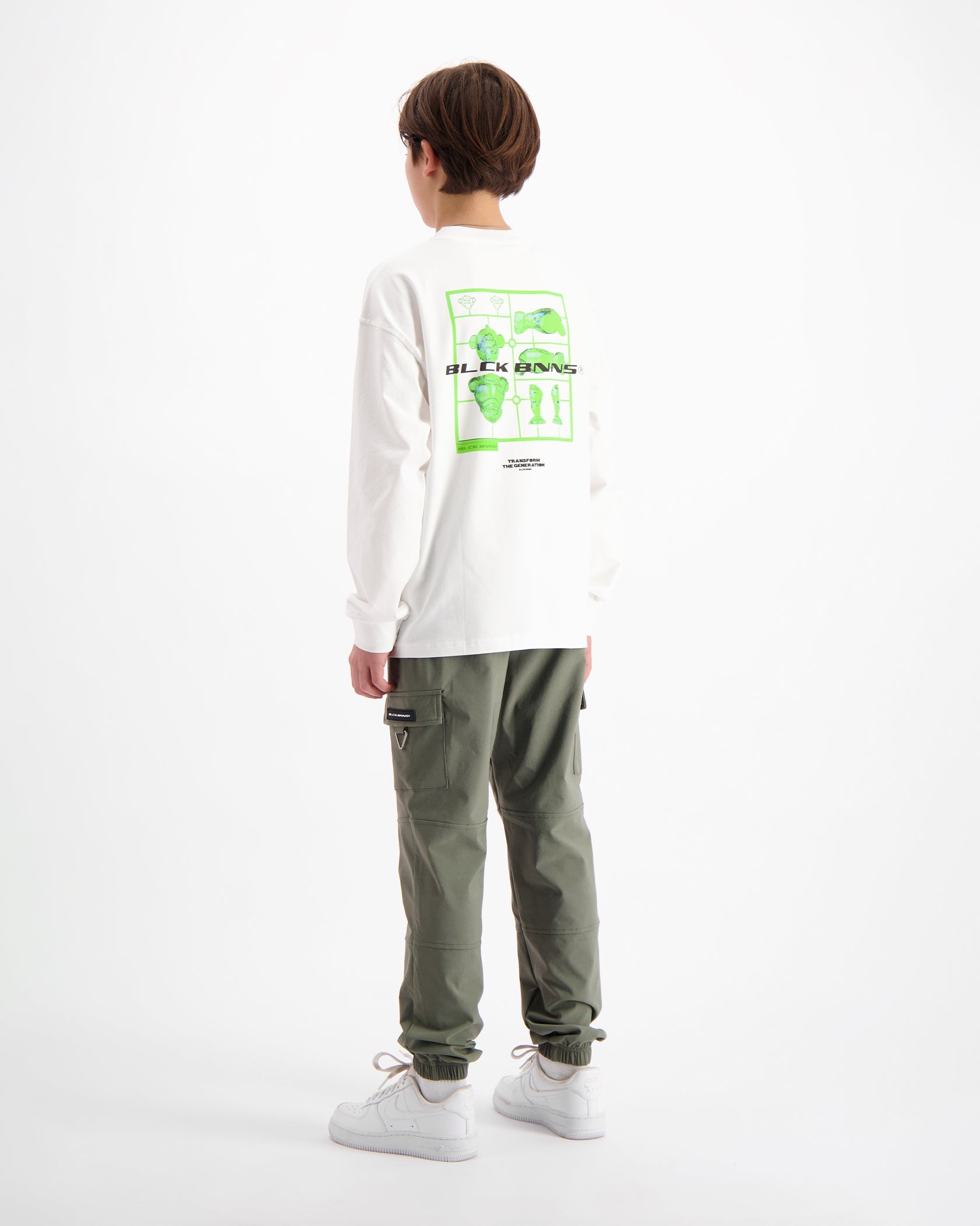 KIDS ACTION FIGURE LONGSLEEVE T-SHIRT | White