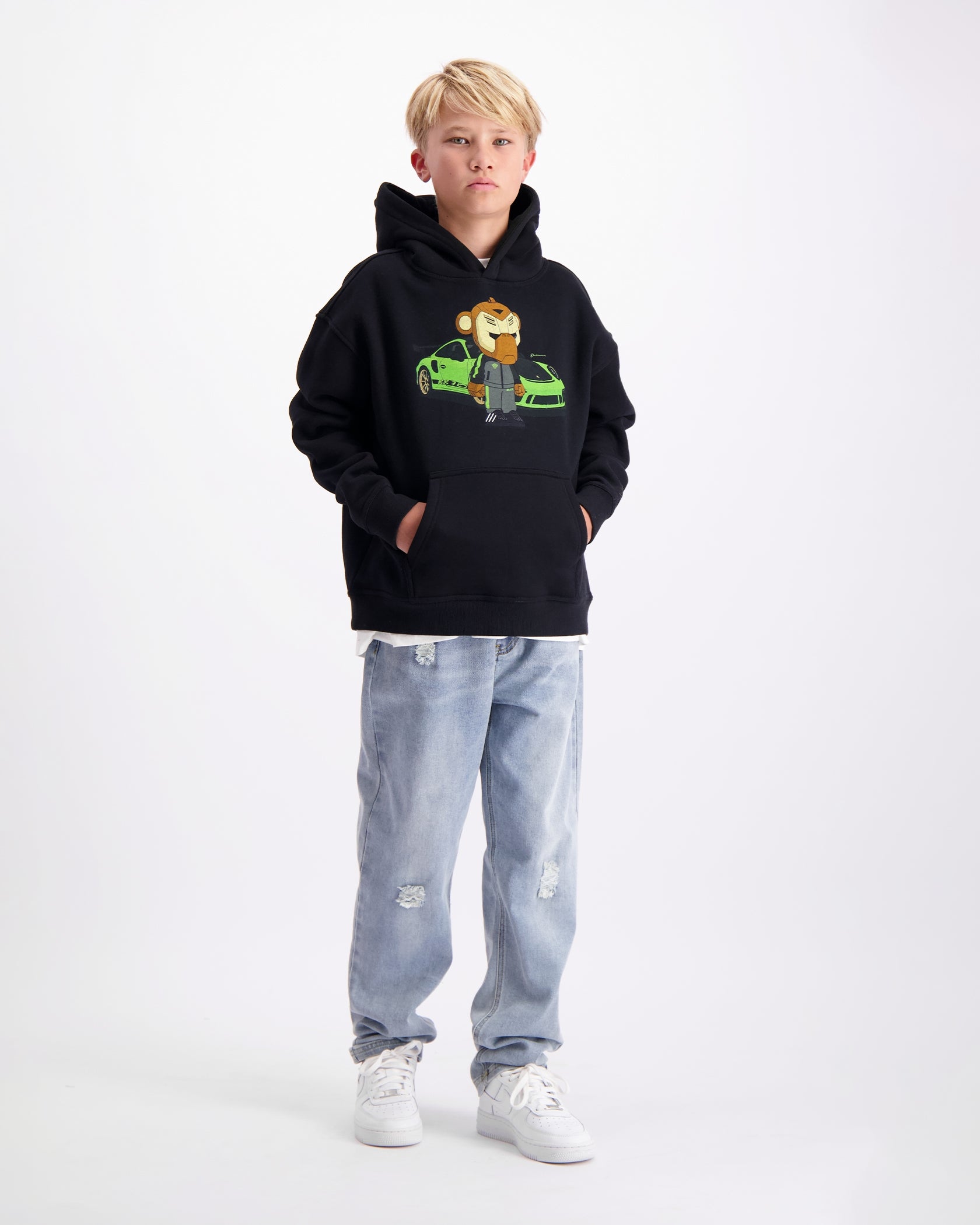 KIDS BB3 RS HOODIE | Black