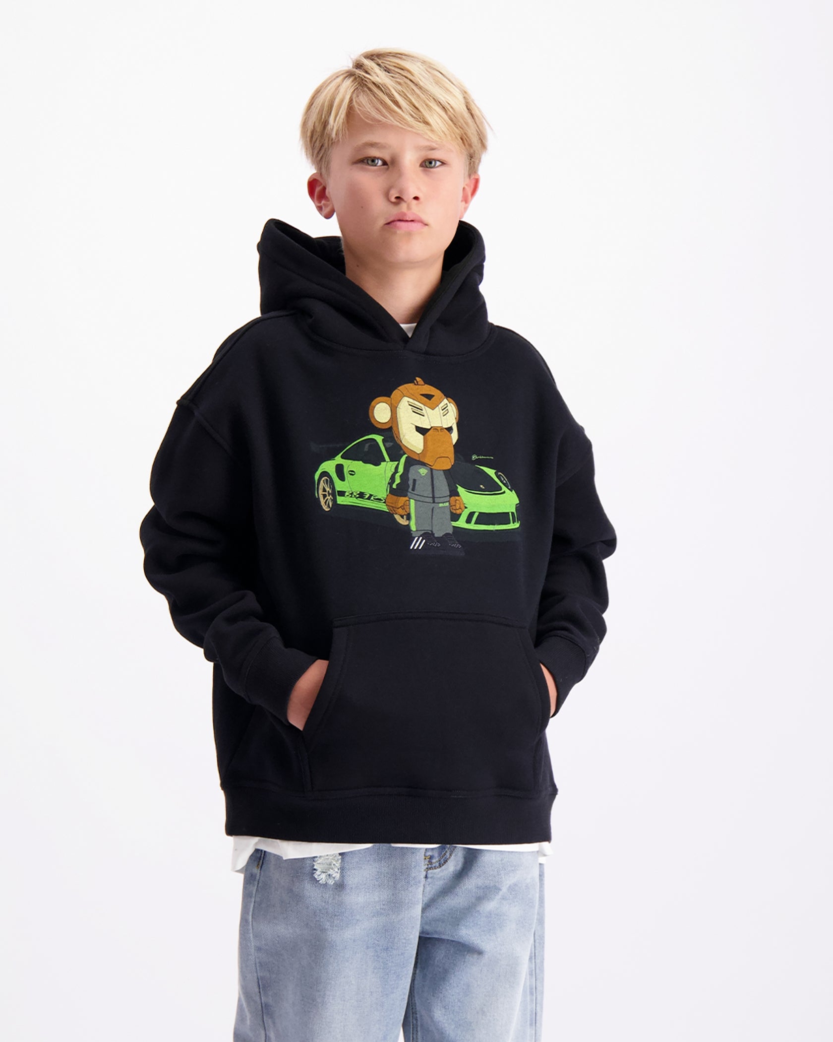 KIDS BB3 RS HOODIE | Black