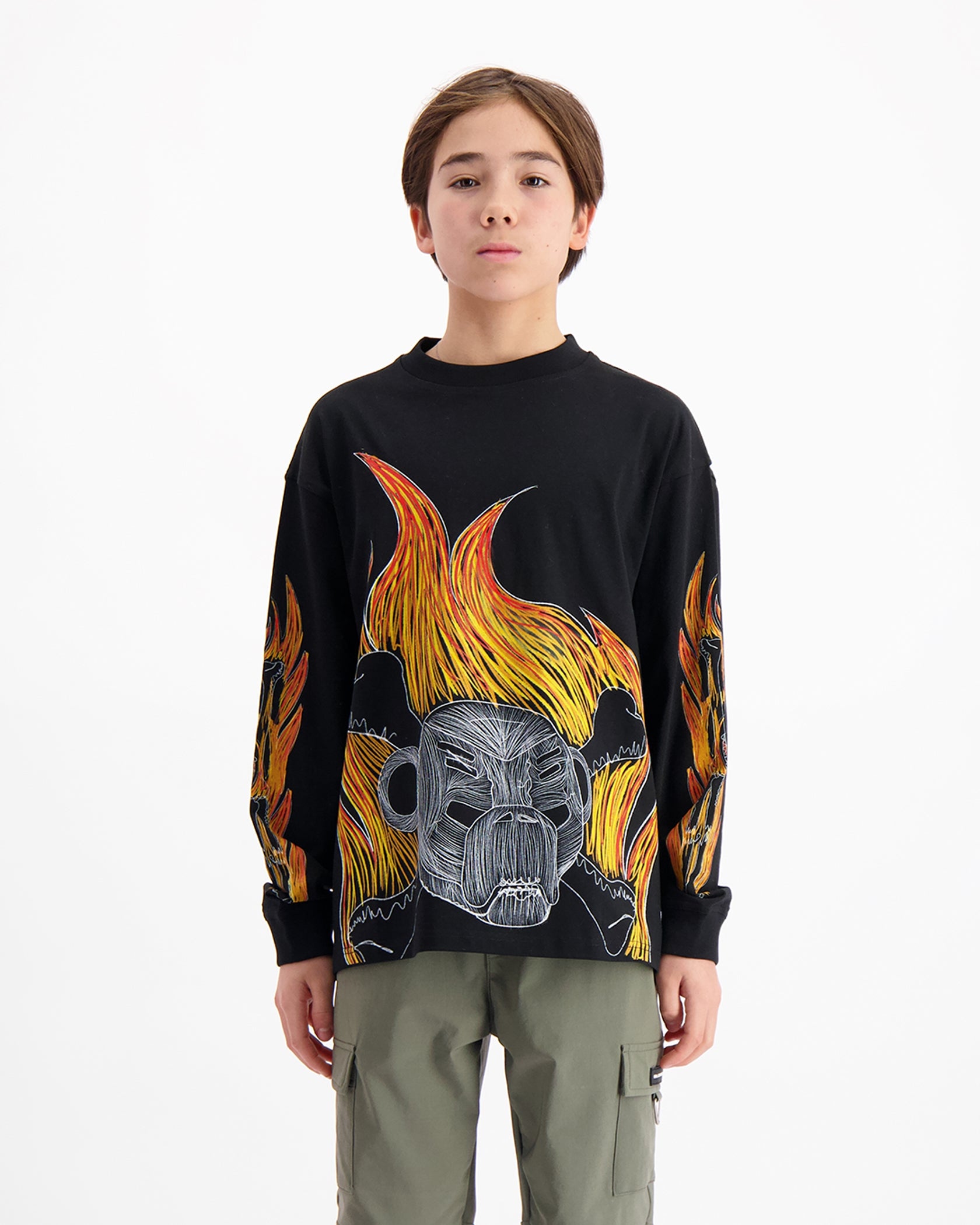 KIDS BLAZE LONGSLEEVE T-SHIRT | Black