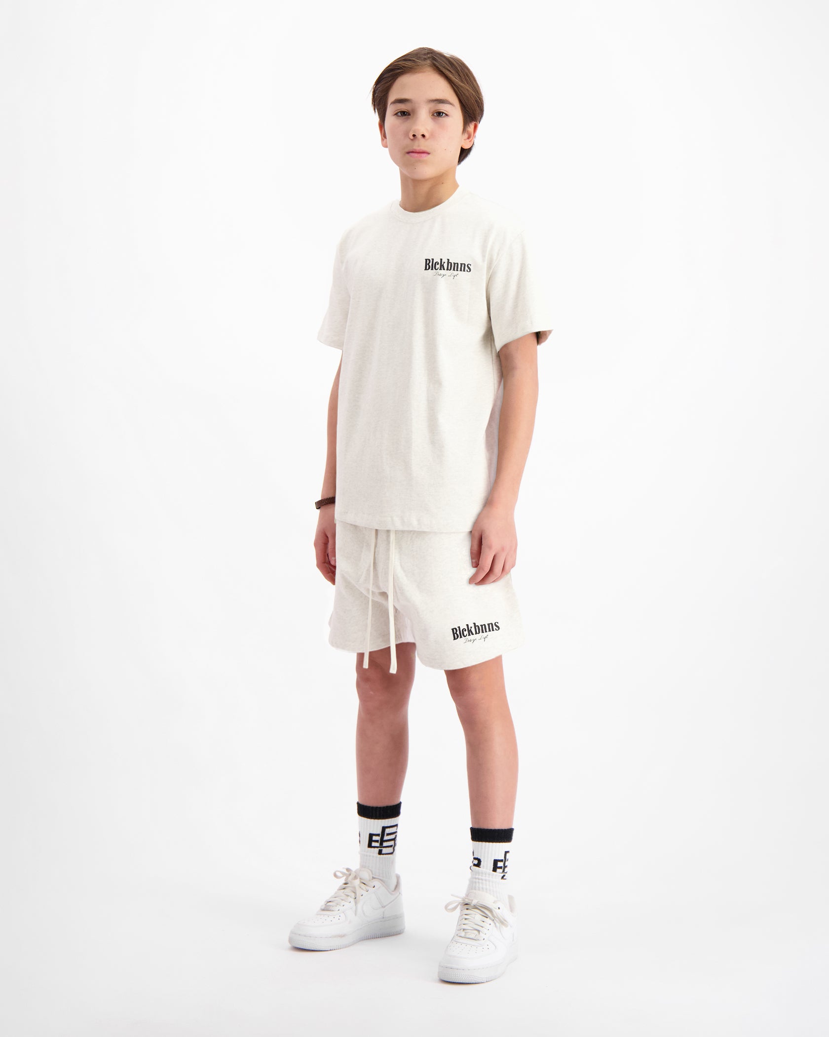 KIDS BRUSH TWINSET | Melange Grey