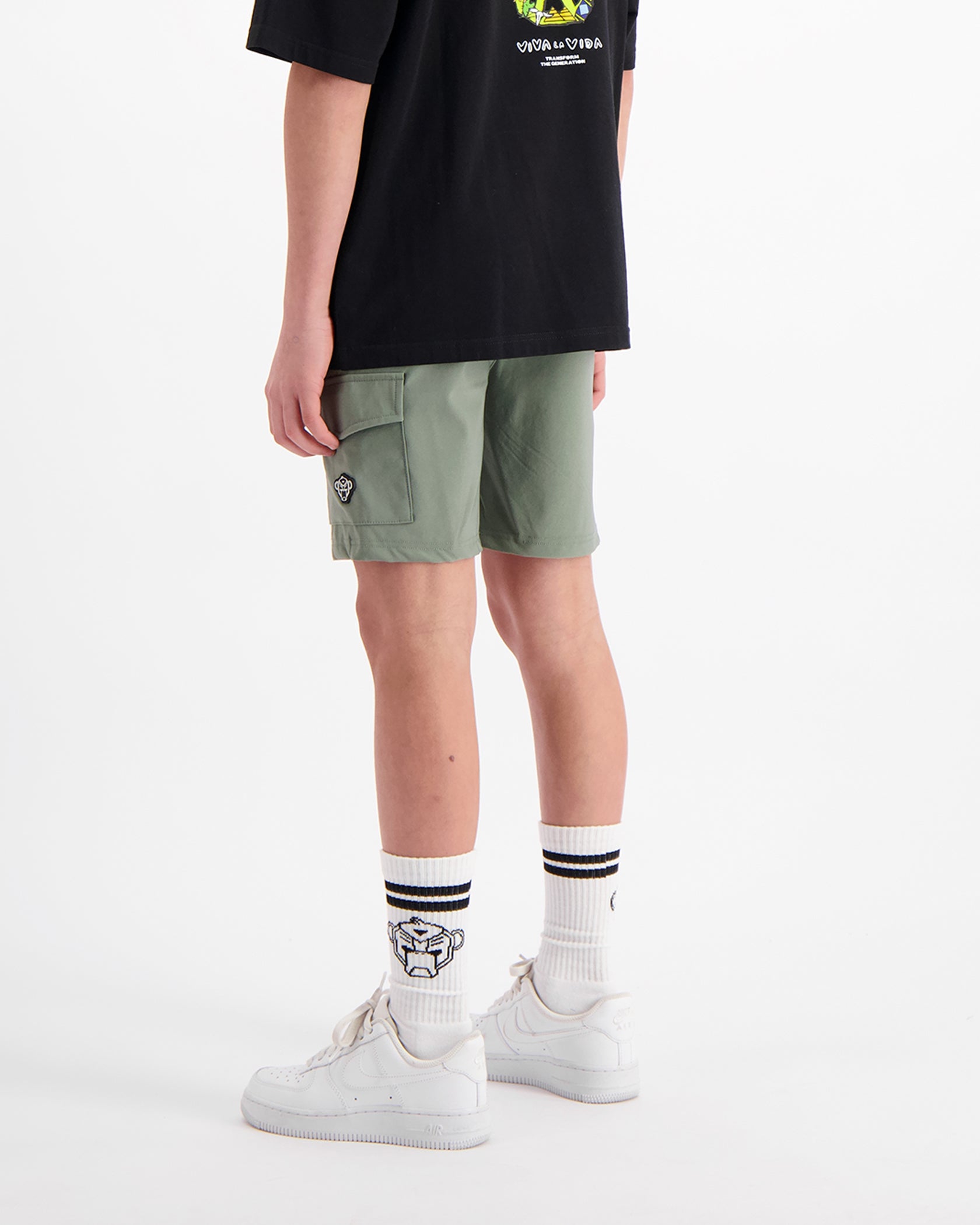 KIDS CARGO SHORTS | Green