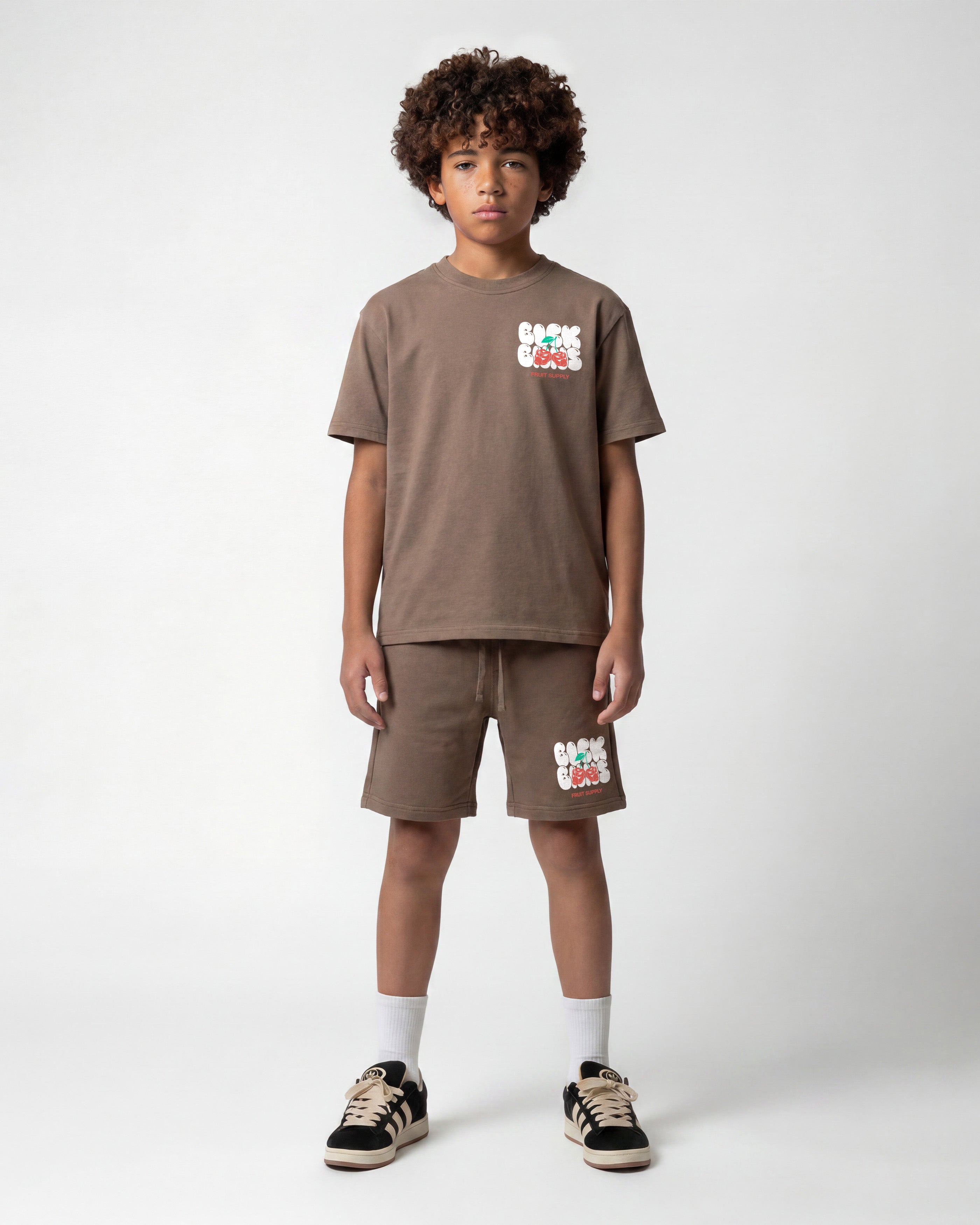 KIDS CHERRY SUPPLY TWINSET | Brown