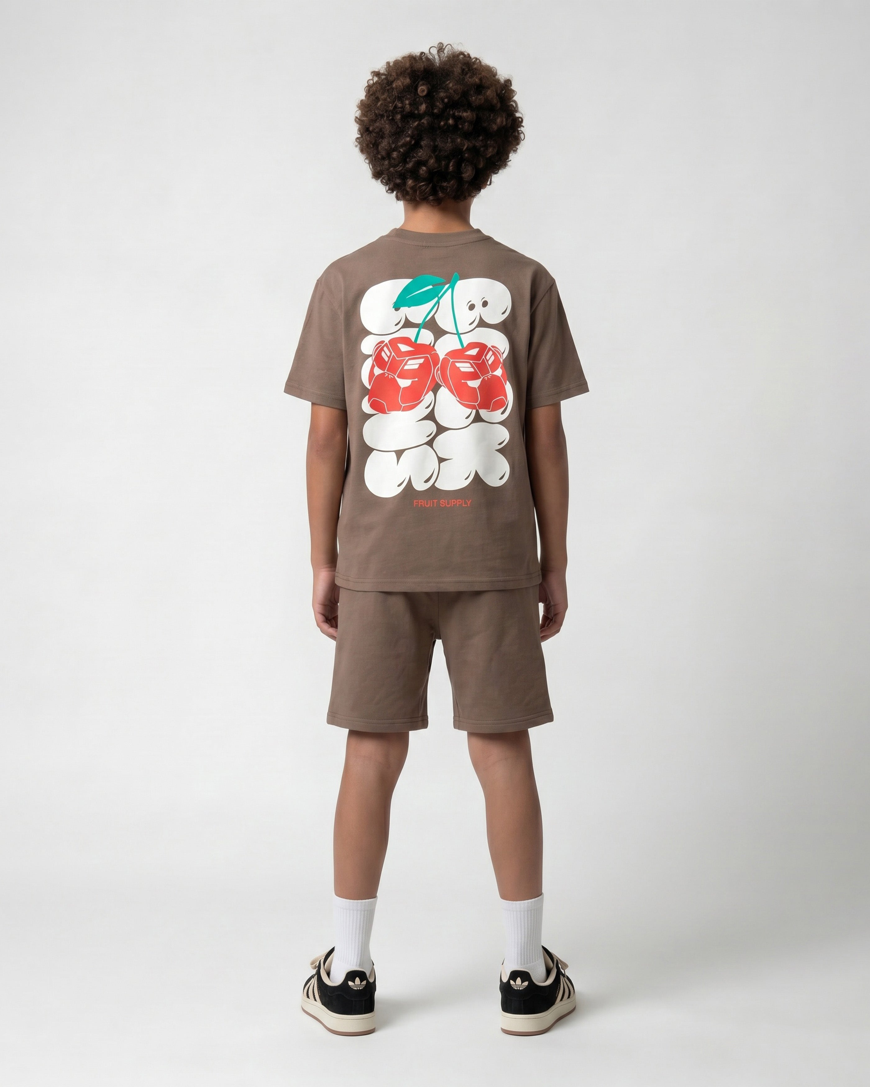 KIDS CHERRY SUPPLY TWINSET | Brown