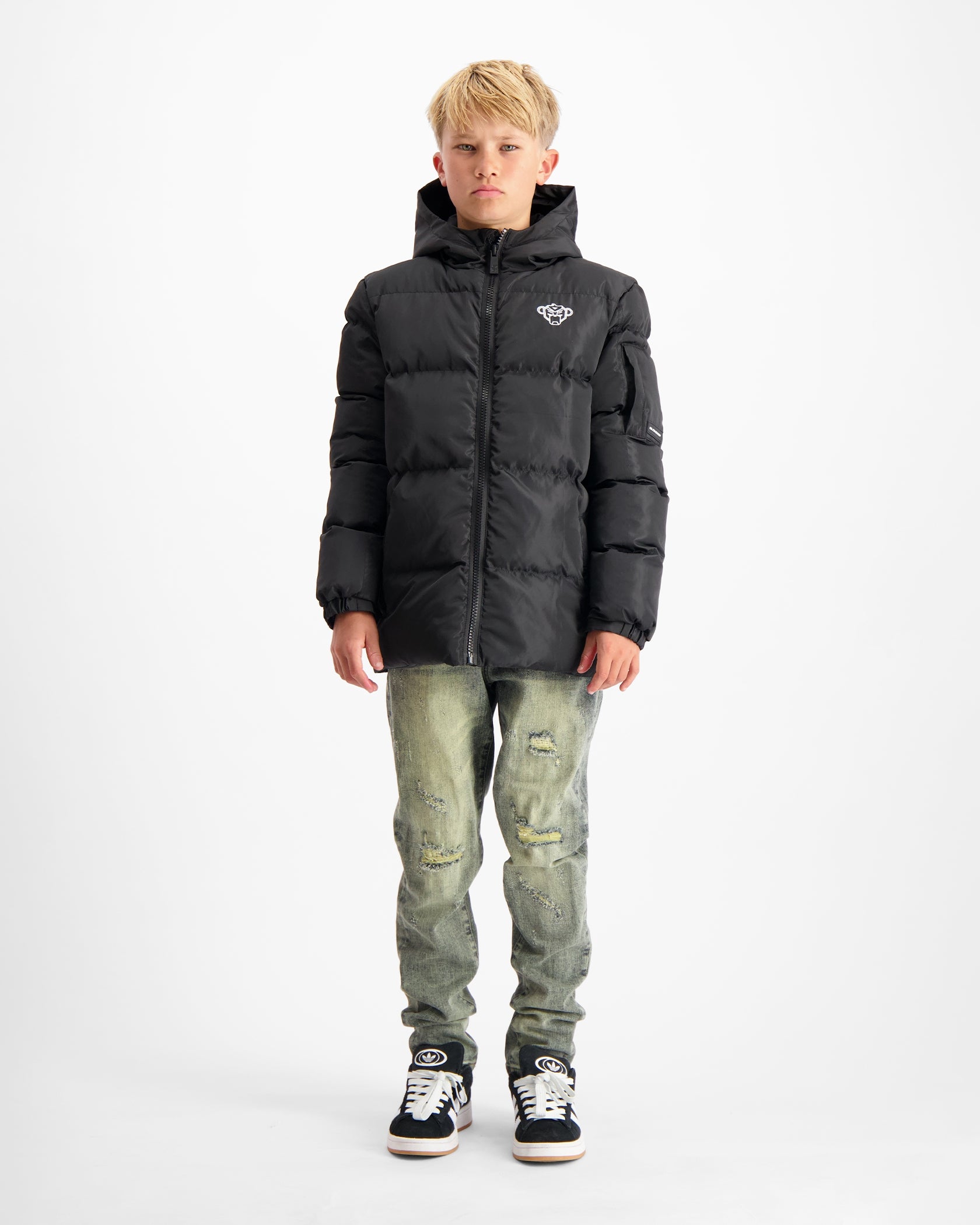 KIDS CONVOY PUFFER JACKET | Black