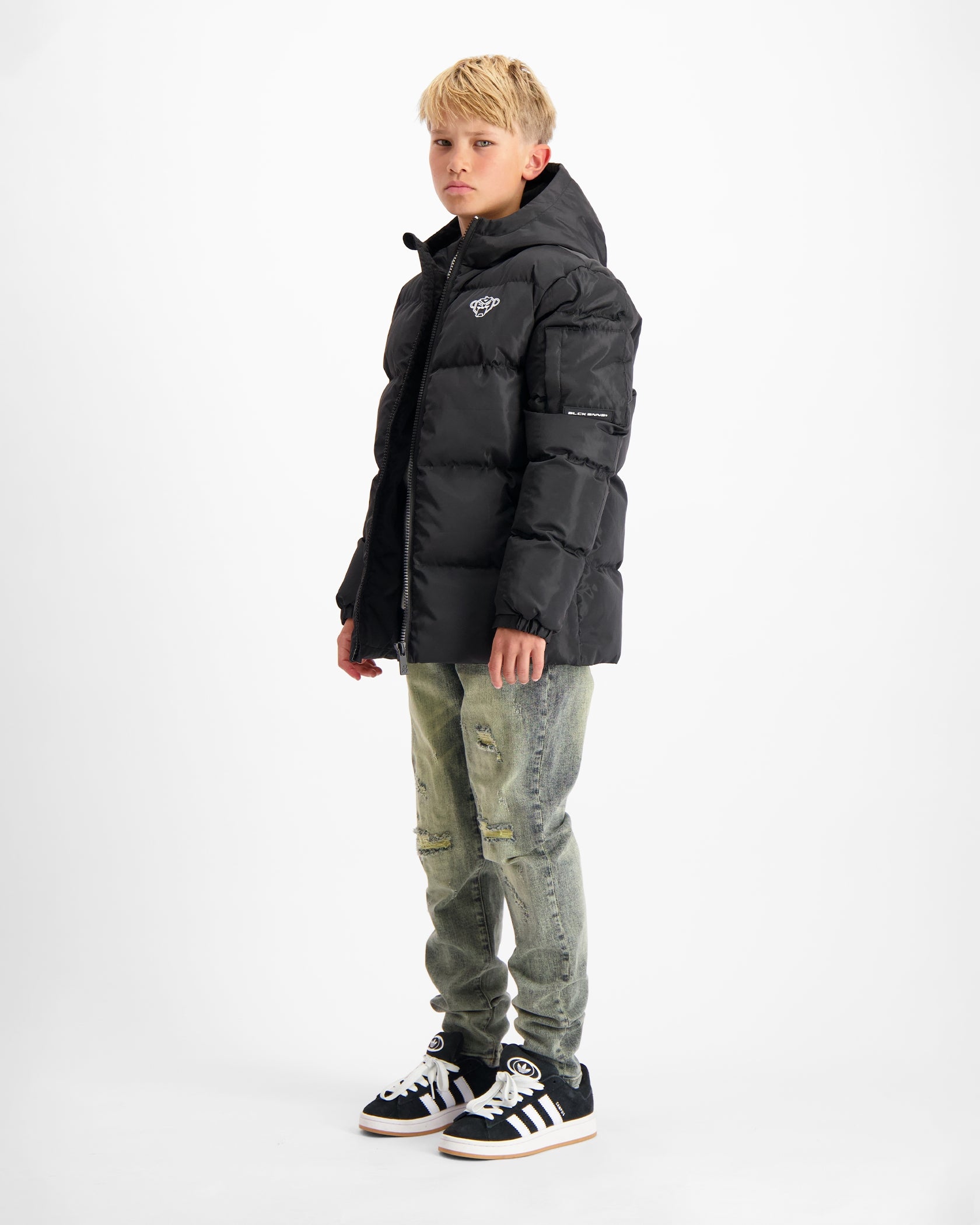 KIDS CONVOY PUFFER JACKET | Black