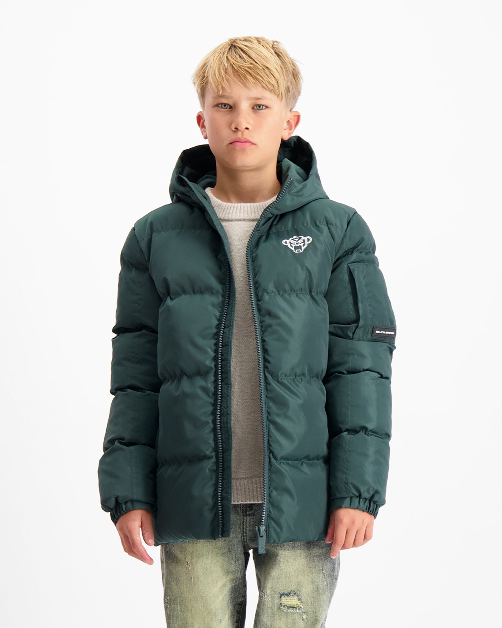 KIDS CONVOY PUFFER JACKET | Green