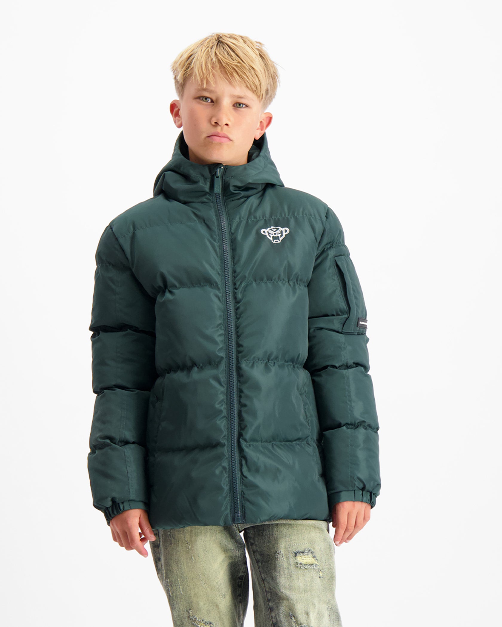 KIDS CONVOY PUFFER JACKET | GREEN
