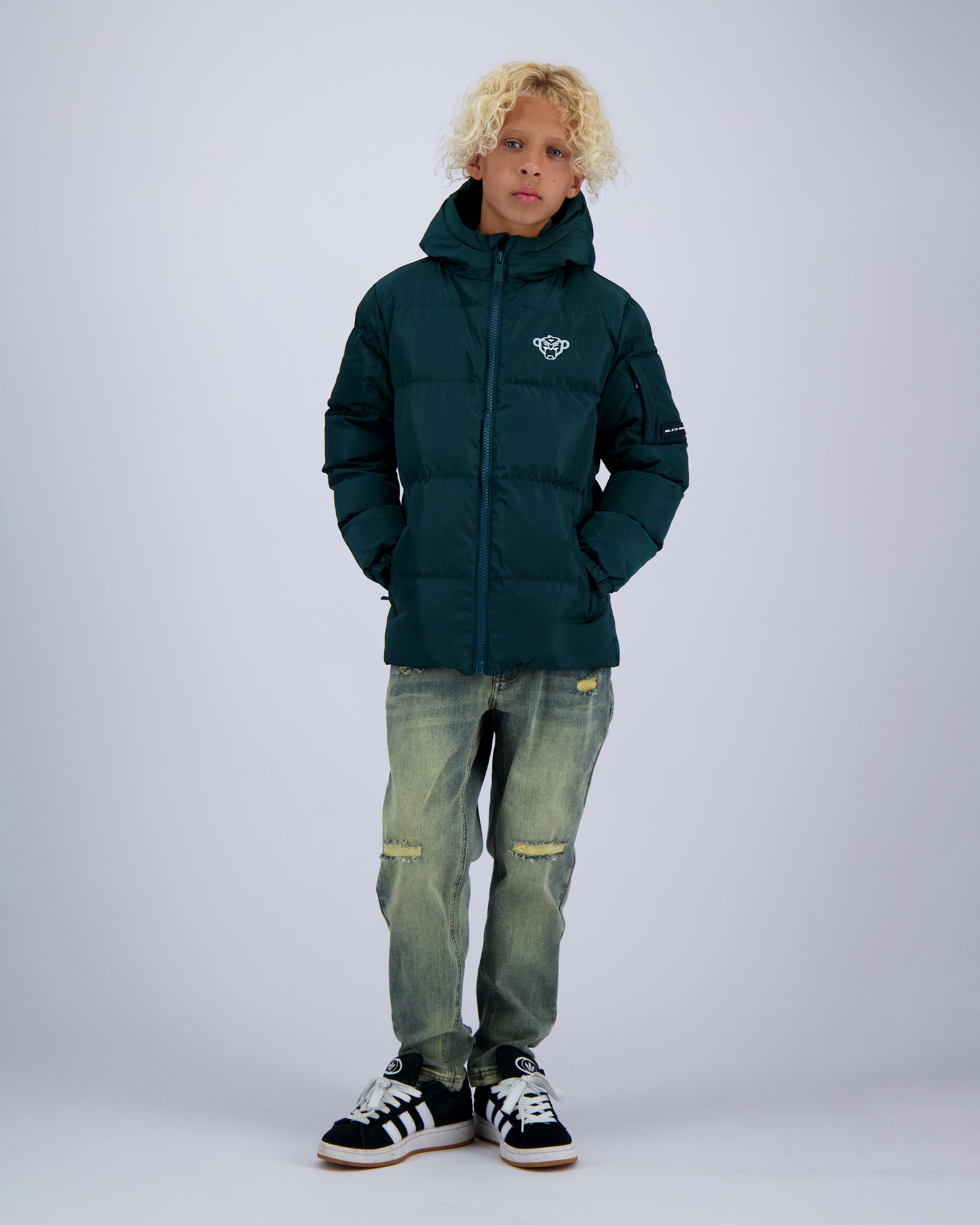 KIDS CONVOY PUFFER JACKET | Green