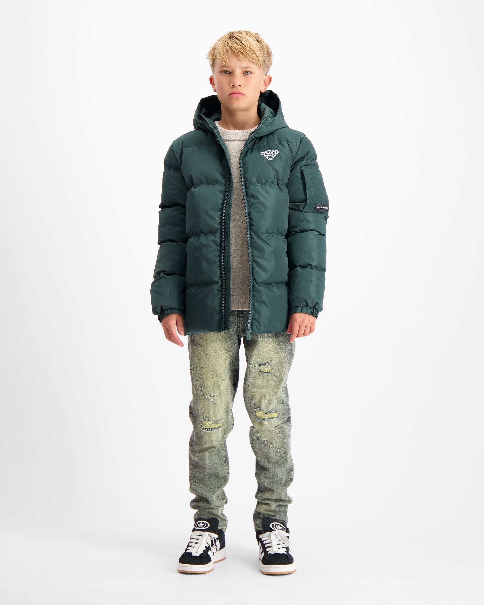 KIDS CONVOY PUFFER JACKET | GREEN