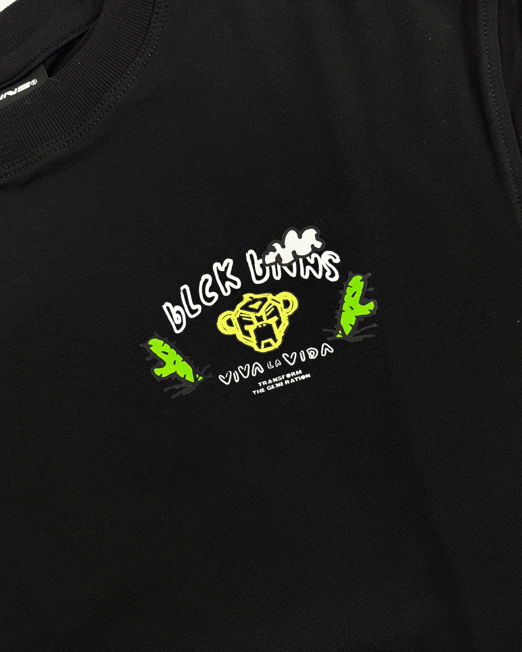 KIDS CRAYON T-SHIRT | Black