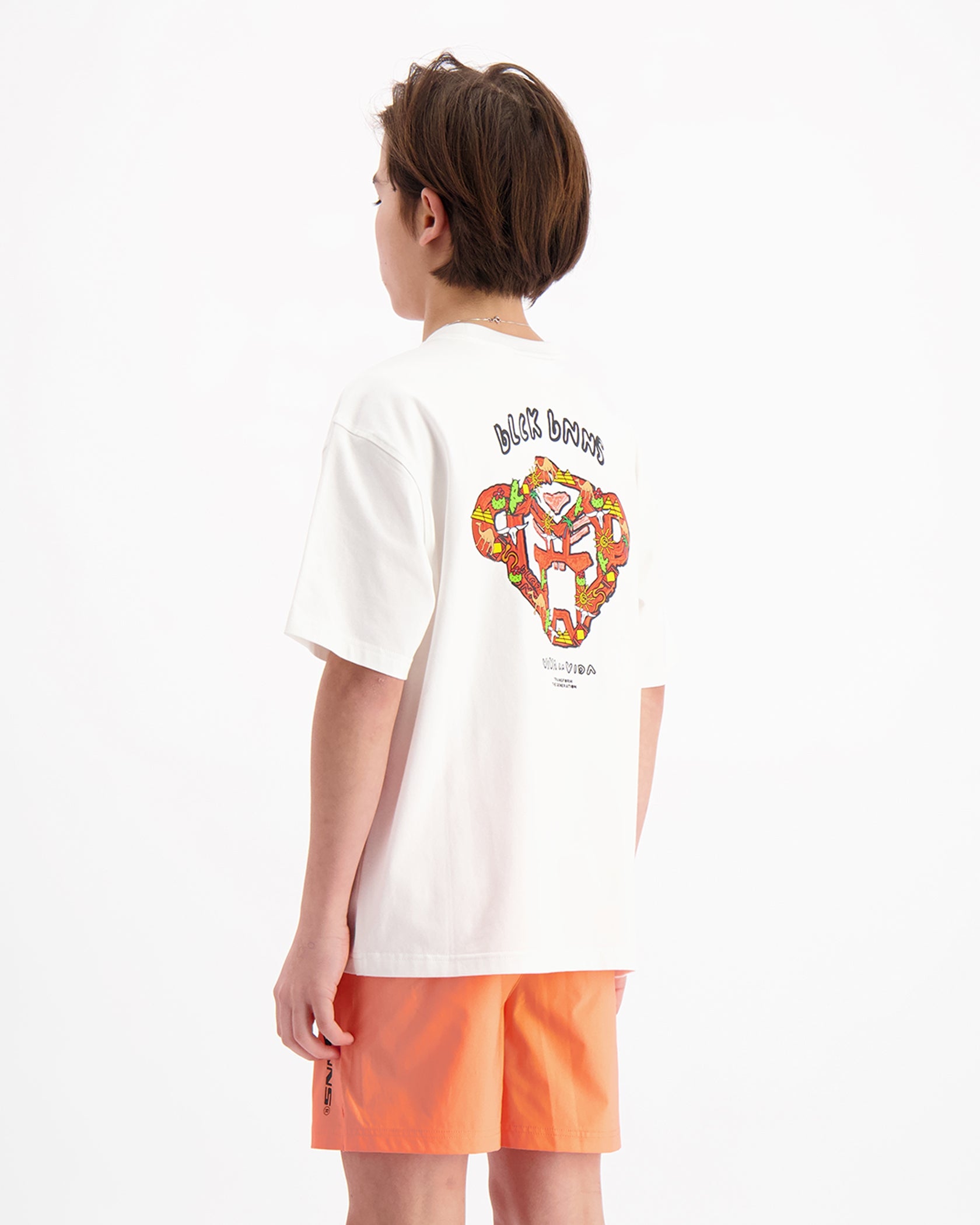 KIDS CRAYON T-SHIRT | White