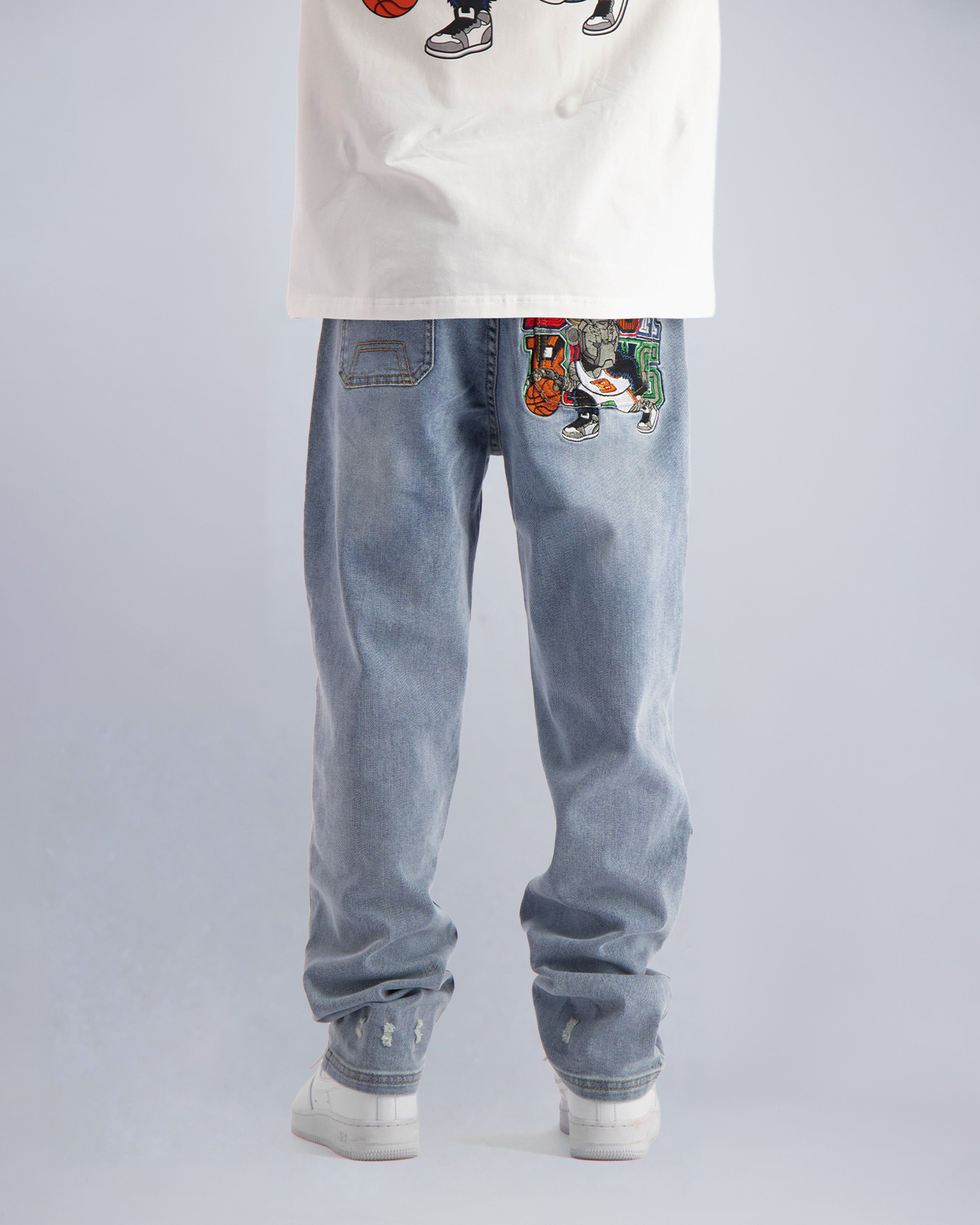 KIDS DRIBBLE STRAIGHT FIT JEANS | Hellblau