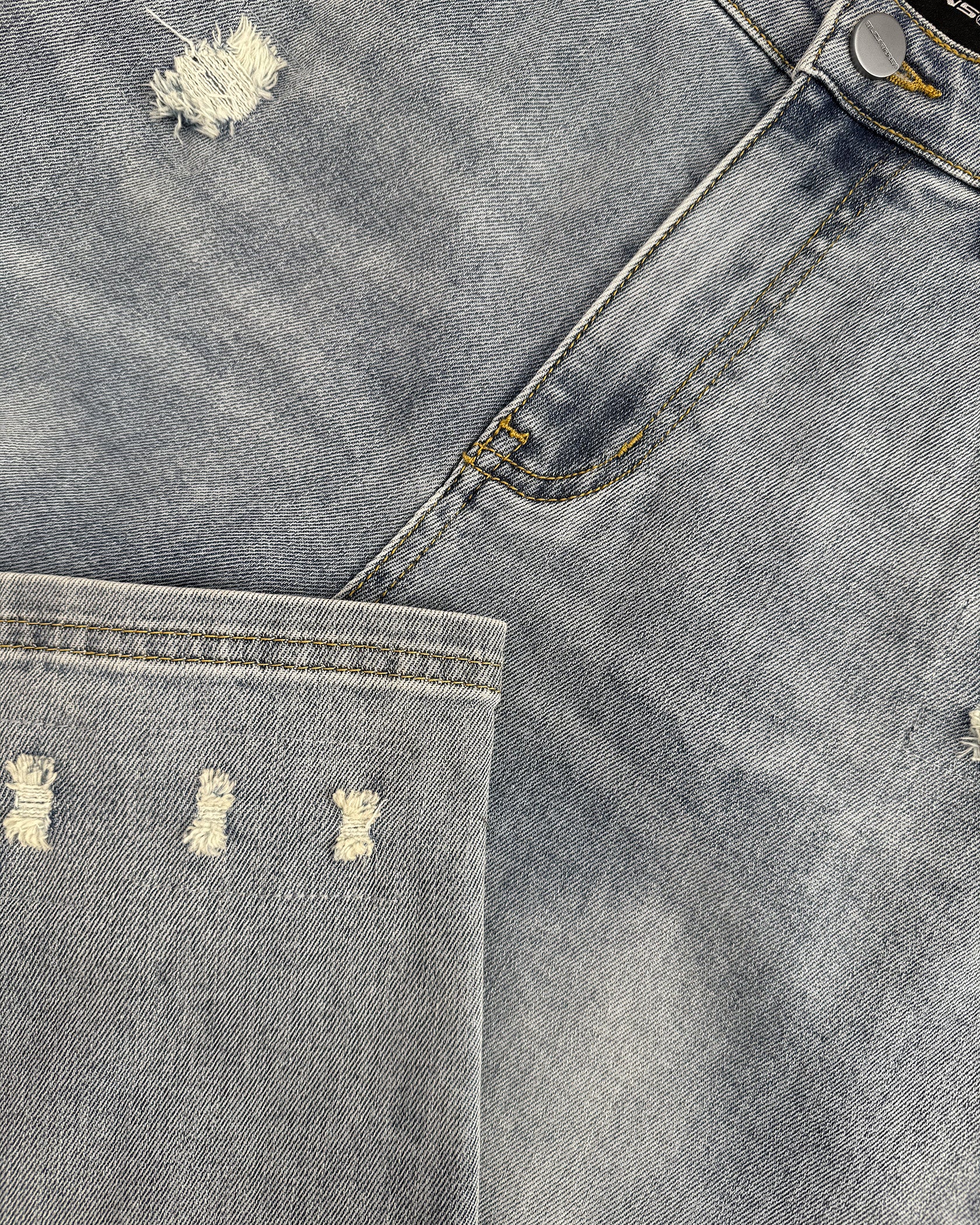 KIDS DRIBBLE STRAIGHT FIT DENIM | Light Blue