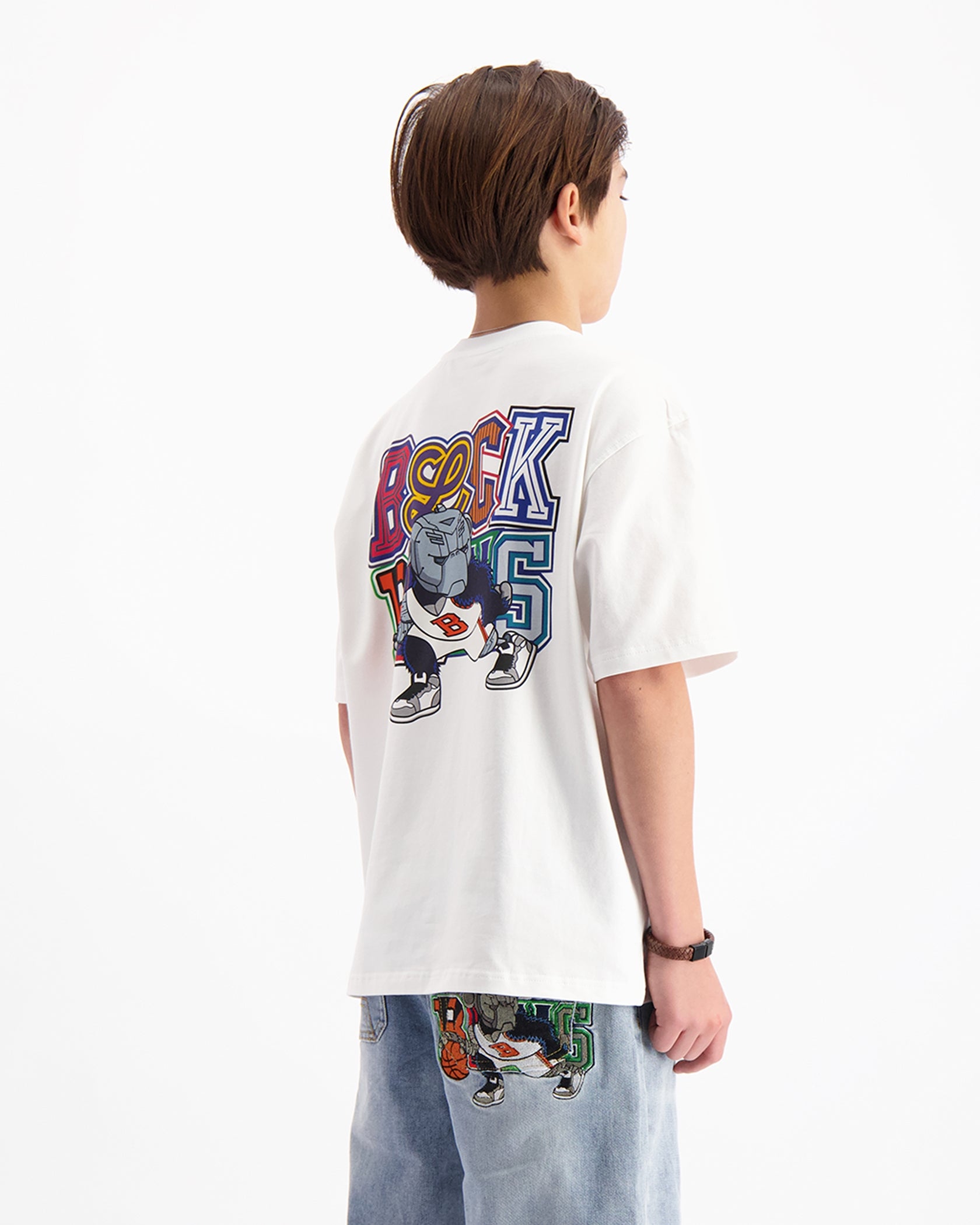 KIDS DRIBBLE T-SHIRT | White