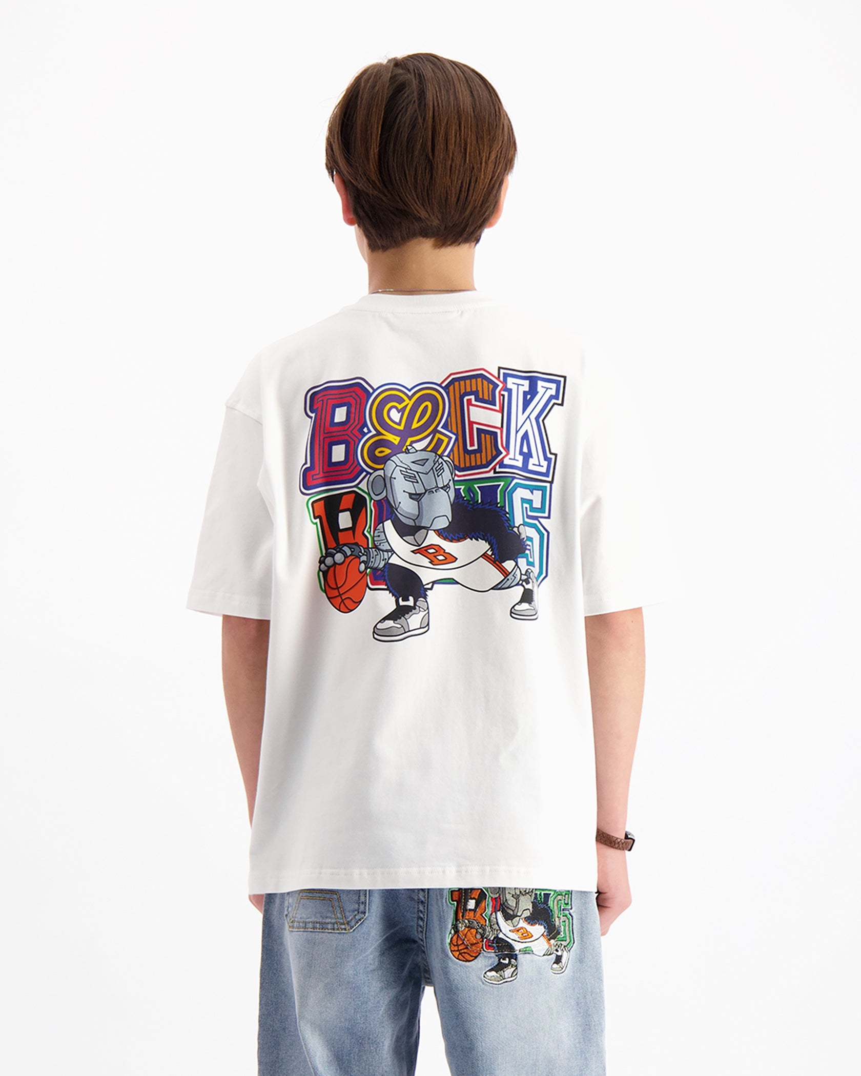 KIDS DRIBBLE T-SHIRT | White