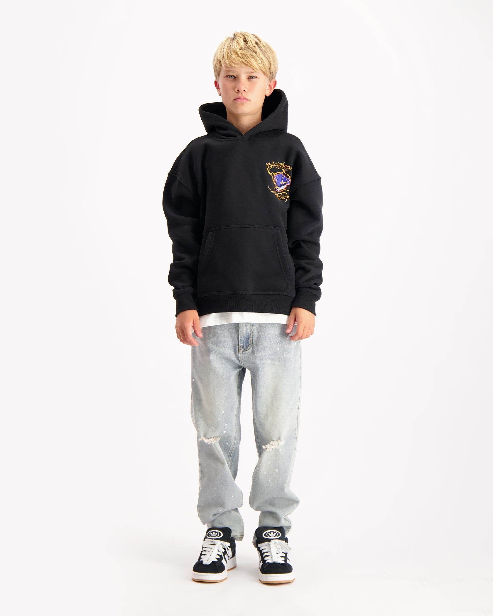 KIDS ELECTRO HOODIE | Black
