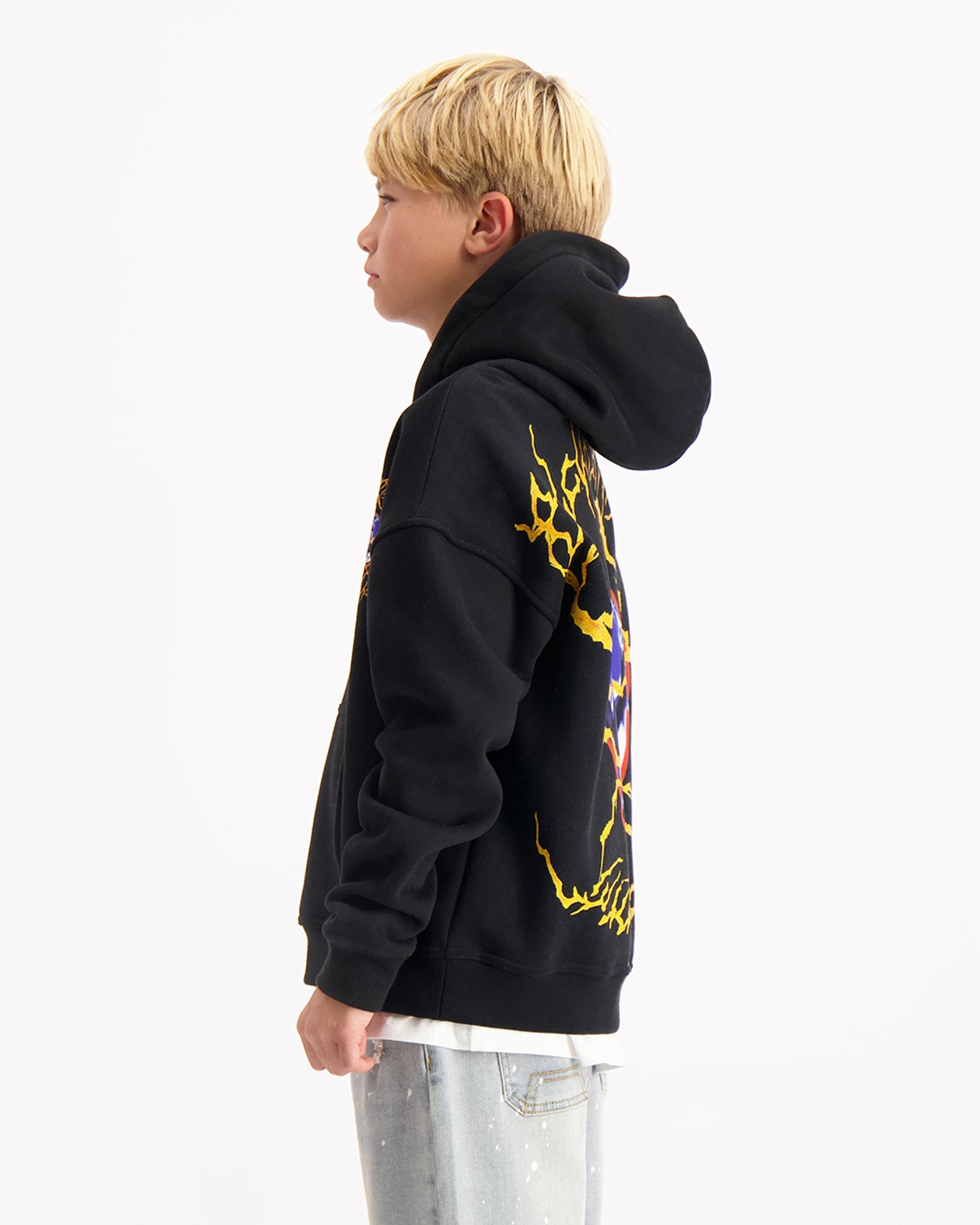 KIDS ELECTRO HOODIE | Black