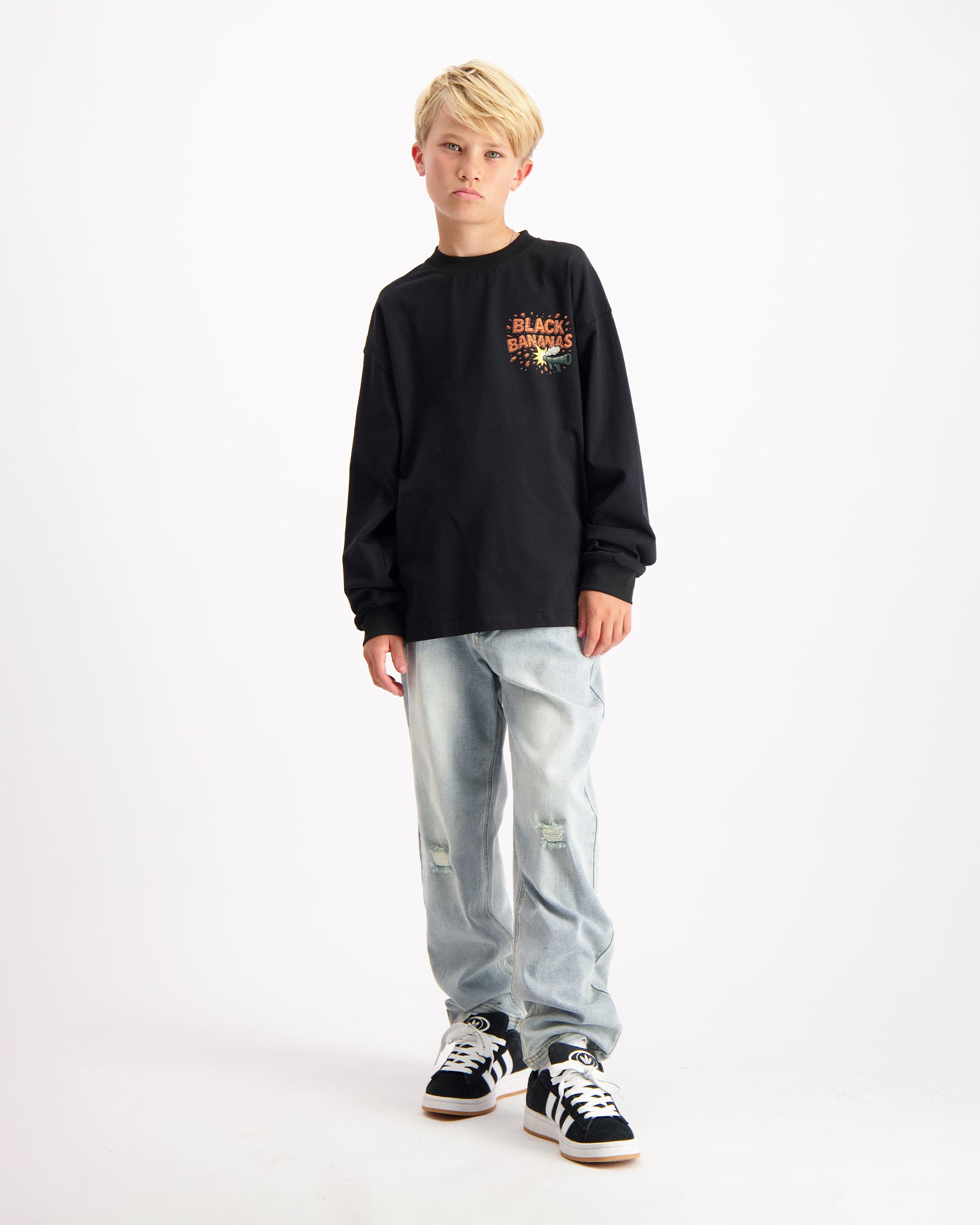 KIDS EXPLODE LONGSLEEVE SET | BLACK