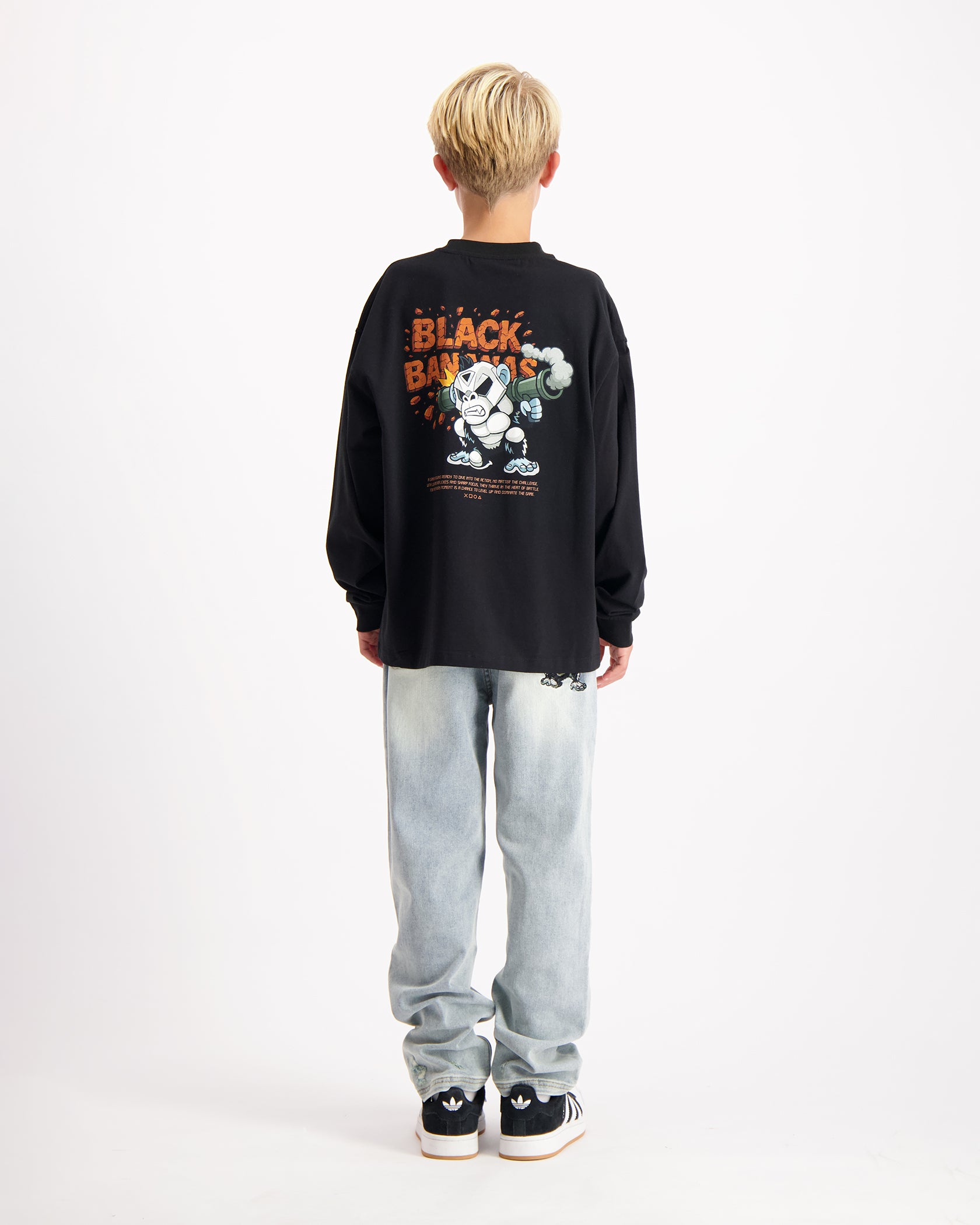 KIDS EXPLODE LONGSLEEVE SET | BLACK