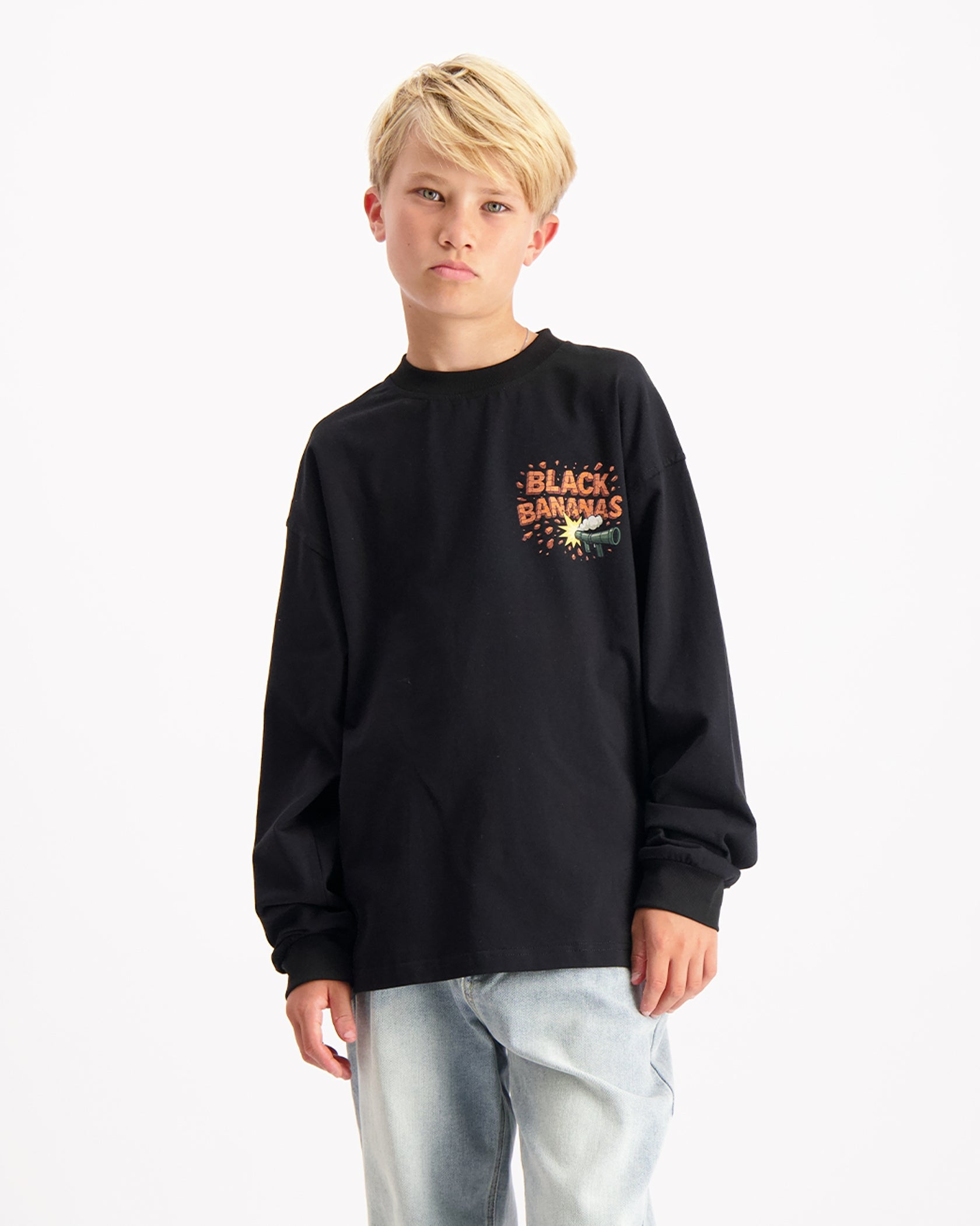 KIDS EXPLODE LONGSLEEVE | Black